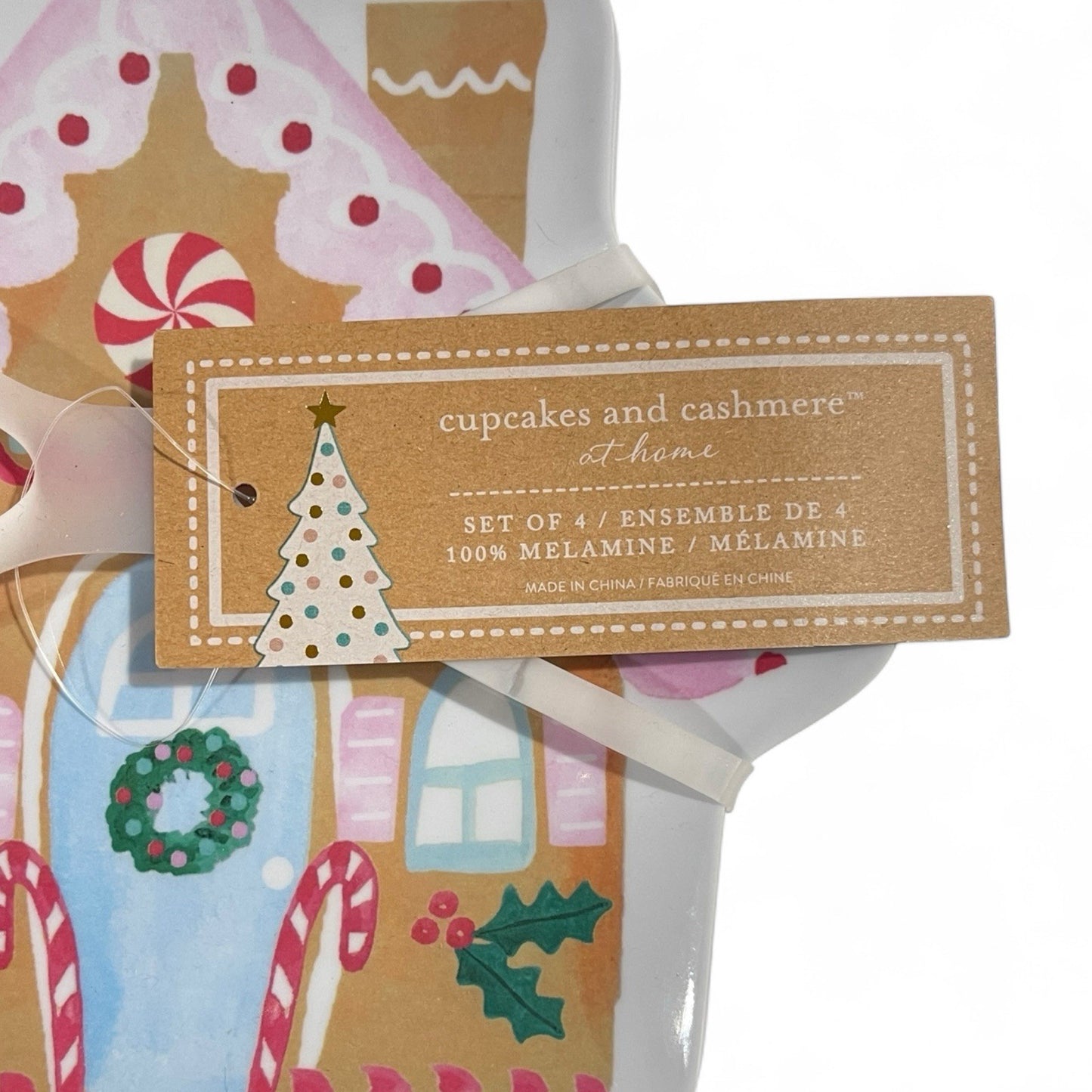 Gingerbread House Melamine Christmas Snack Plates - Cupcakes and Cashmere - Trendiez U ♥