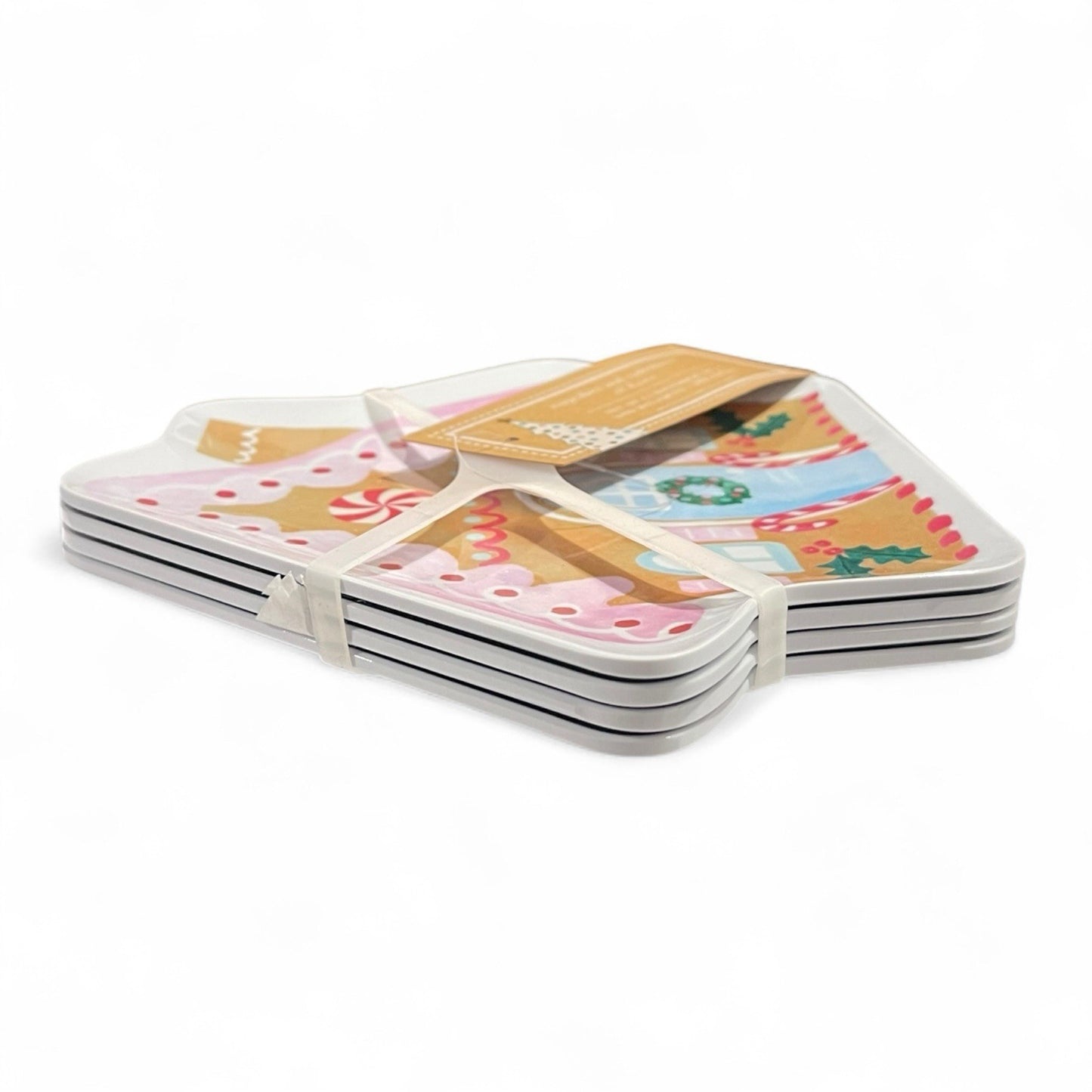 Gingerbread House Melamine Christmas Snack Plates - Cupcakes and Cashmere - Trendiez U ♥