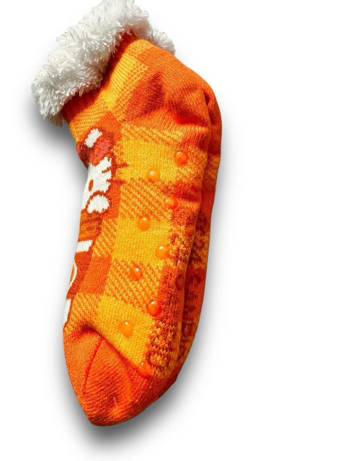 Hello Kitty Women’s Fuzzy Slipper Socks – Pumpkin Design - Trendiez U ♥