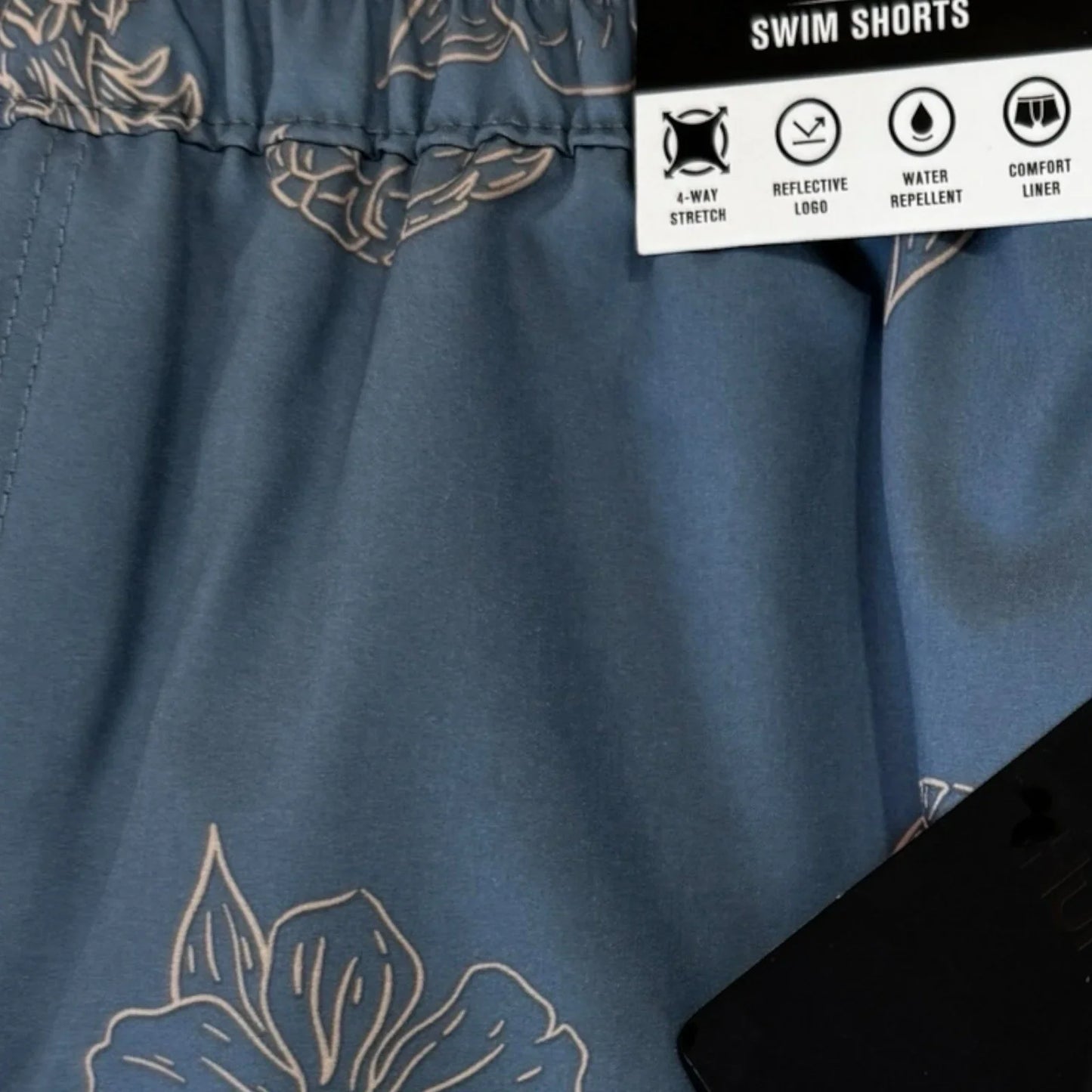 Hurley Men’s Volley Swim Shorts – Light Blue Pineapple, Medium - Trendiez U ♥