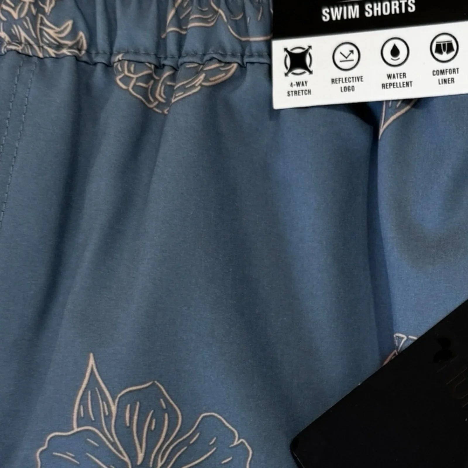 Hurley Men’s Volley Swim Shorts – Light Blue Pineapple, Medium - Trendiez U ♥