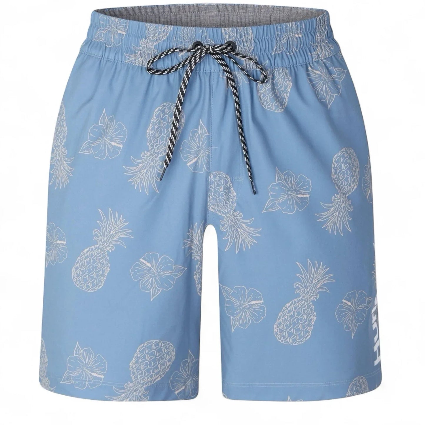 Hurley Men’s Volley Swim Shorts – Light Blue Pineapple, Medium - Trendiez U ♥