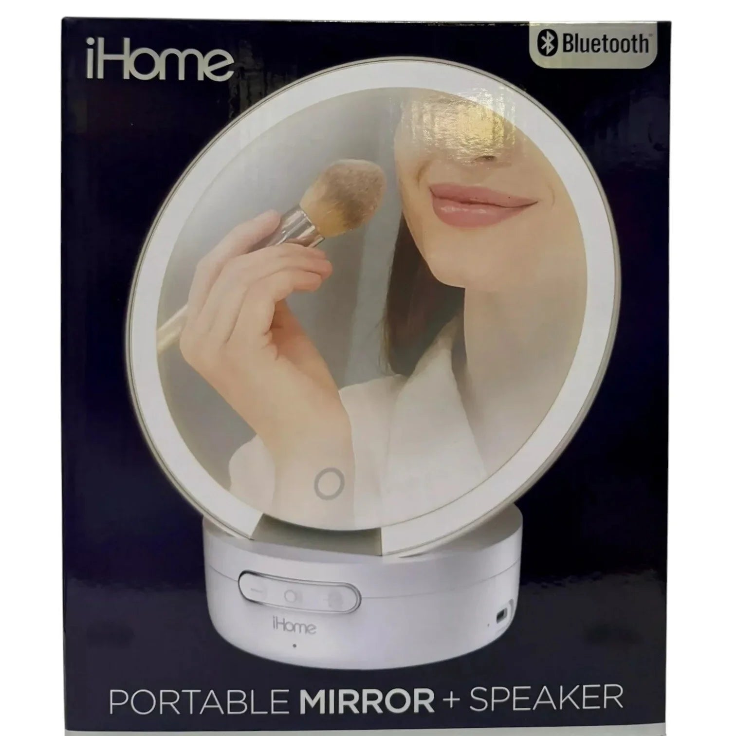 iHome Apple Portable Compact Lighted Makeup Mirror and Bluetooth Speaker - Trendiez U ♥