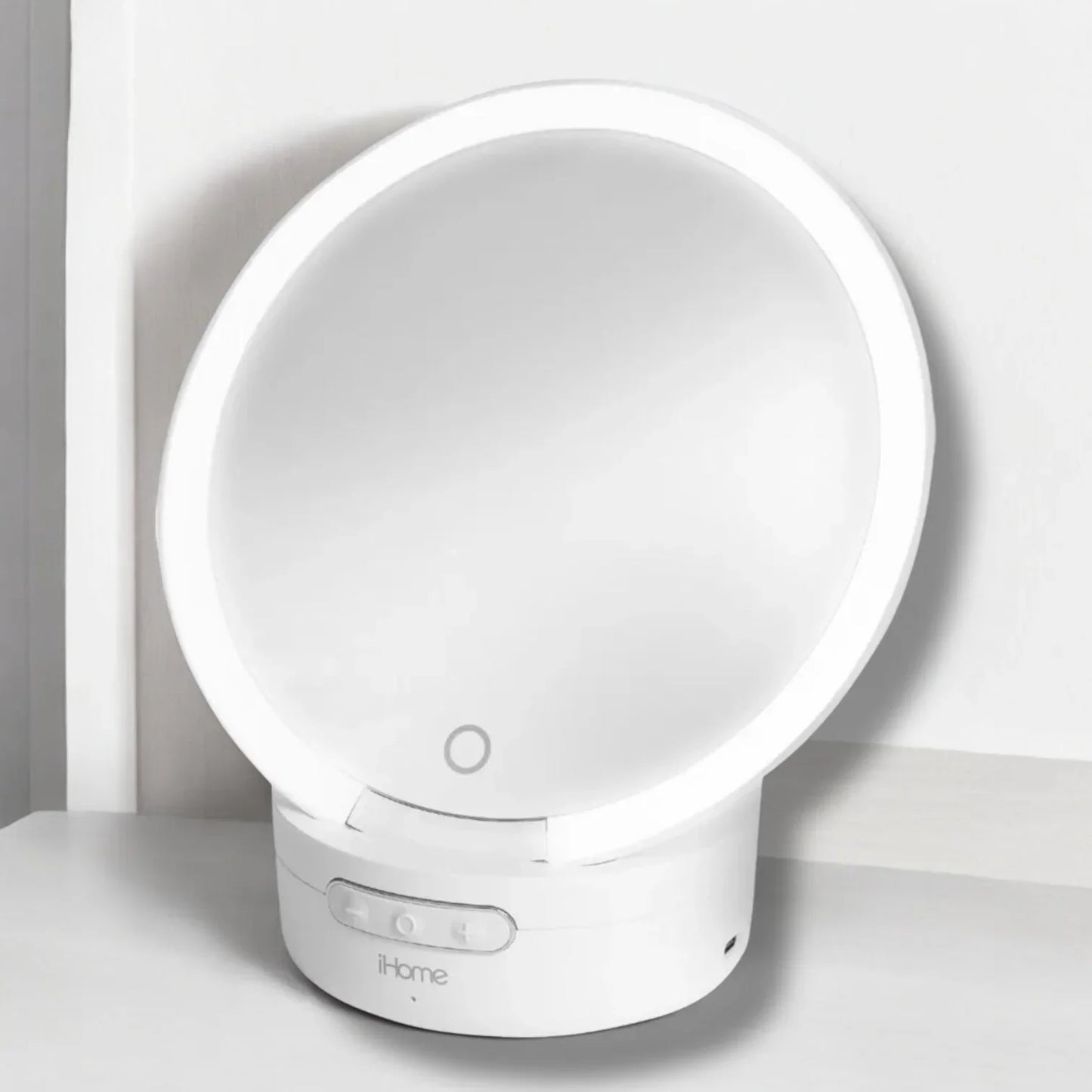 iHome Apple Portable Compact Lighted Makeup Mirror and Bluetooth Speaker - Trendiez U ♥