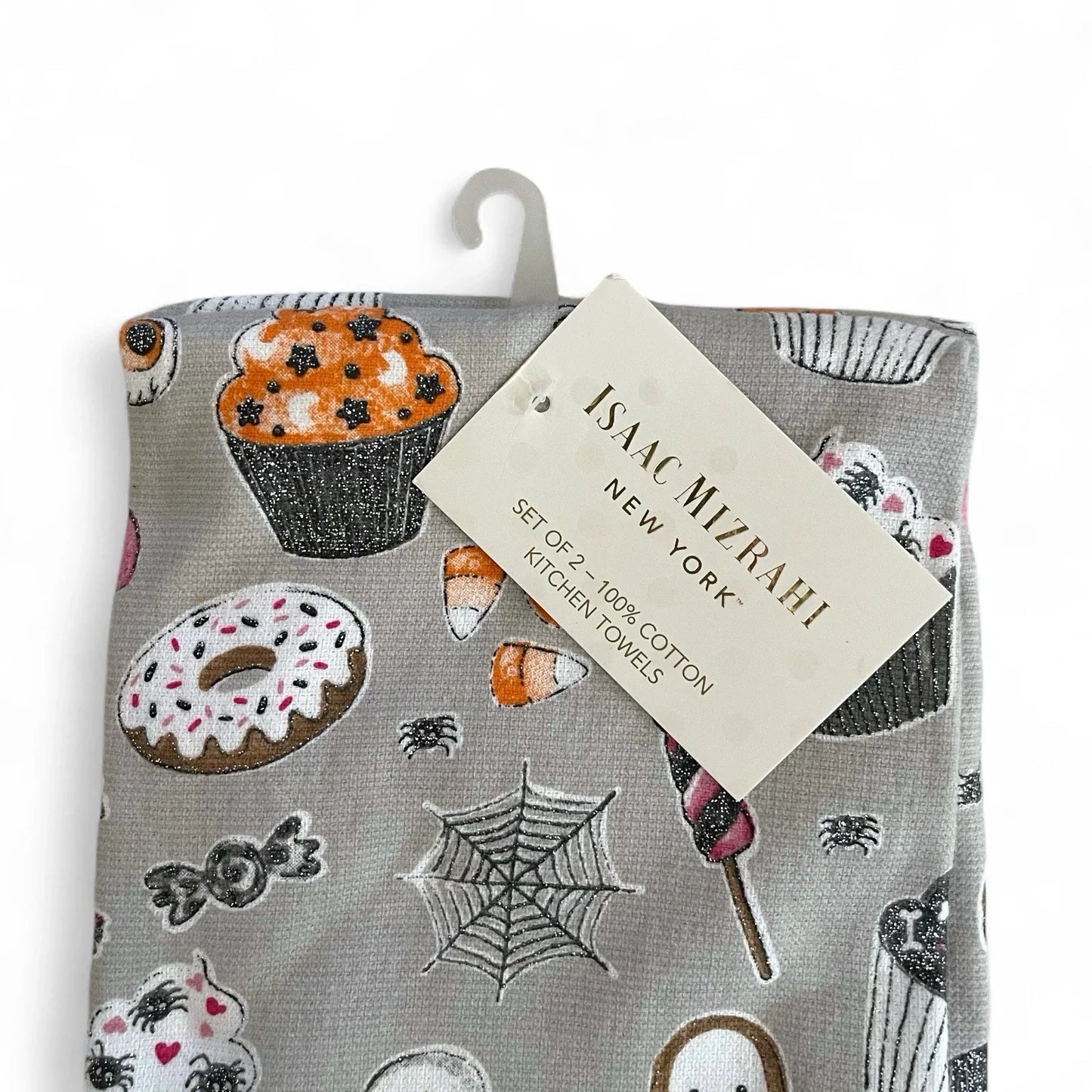 Isaac Mizrahi Halloween Glittery Kitchen Towel Set 2-Piece - Trendiez U ♥