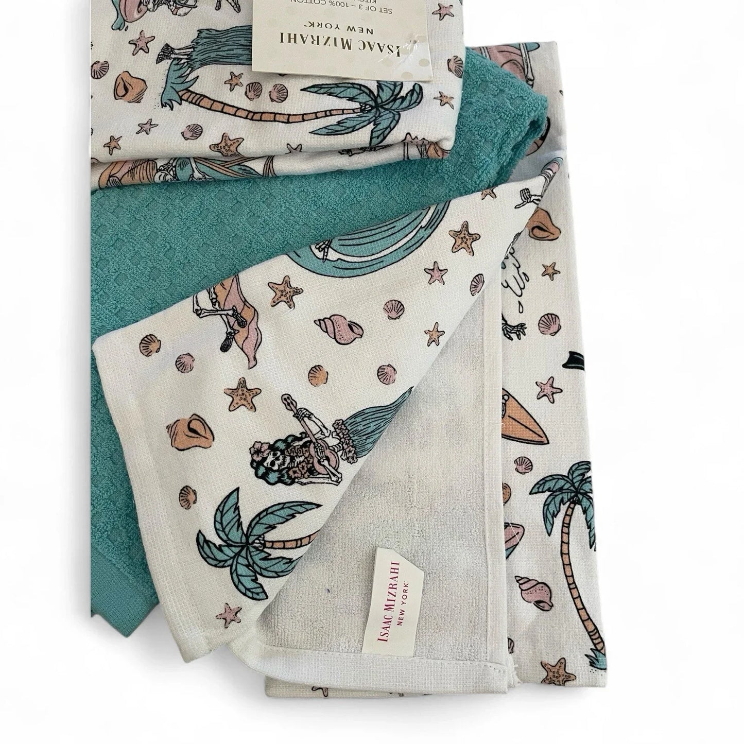 Isaac Mizrahi Summer Skeletons Kitchen Towel Set 3-Piece - Trendiez U ♥