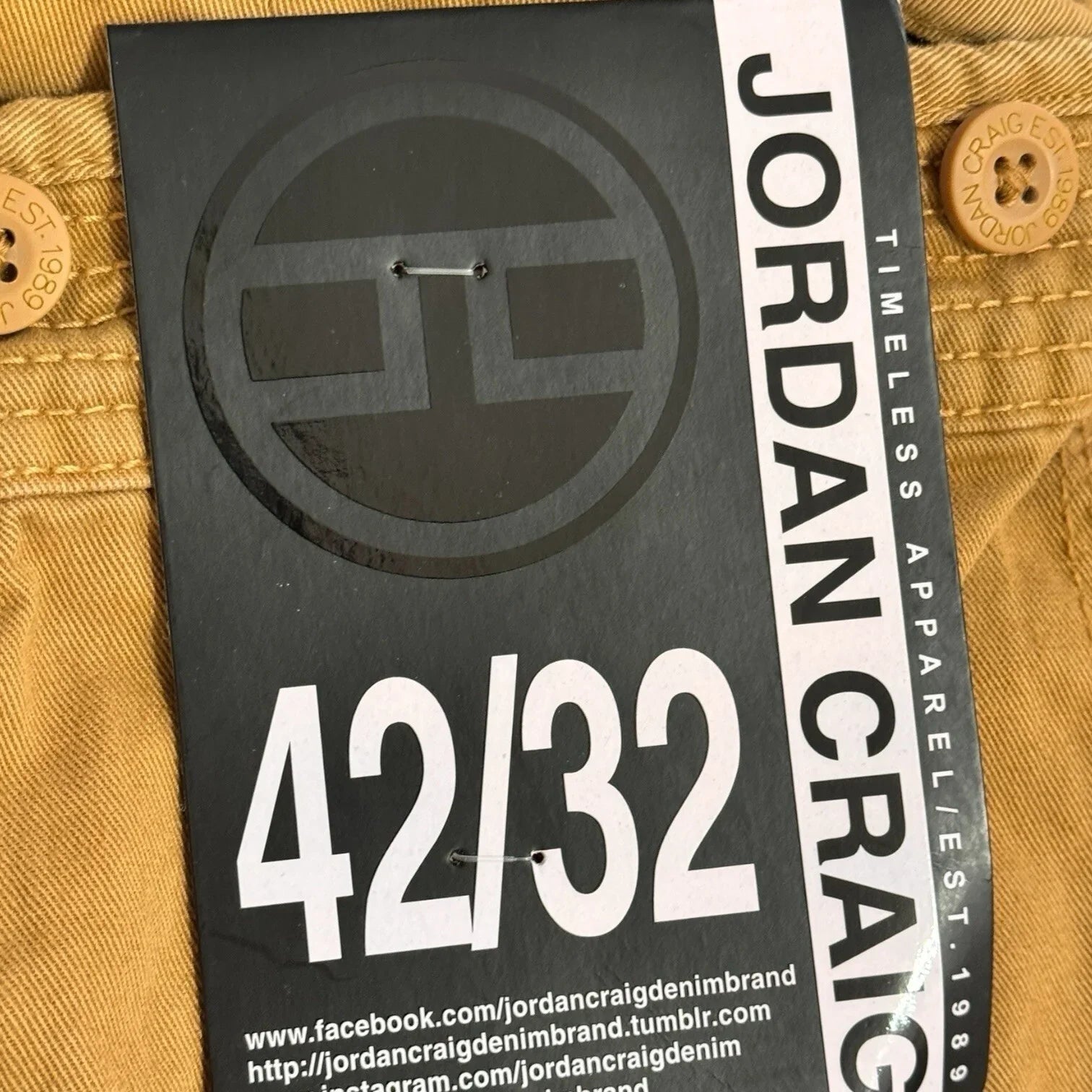 Jordan Craig Xavier OG Tapered Cargo Pants (Wheat) - Trendiez U ♥