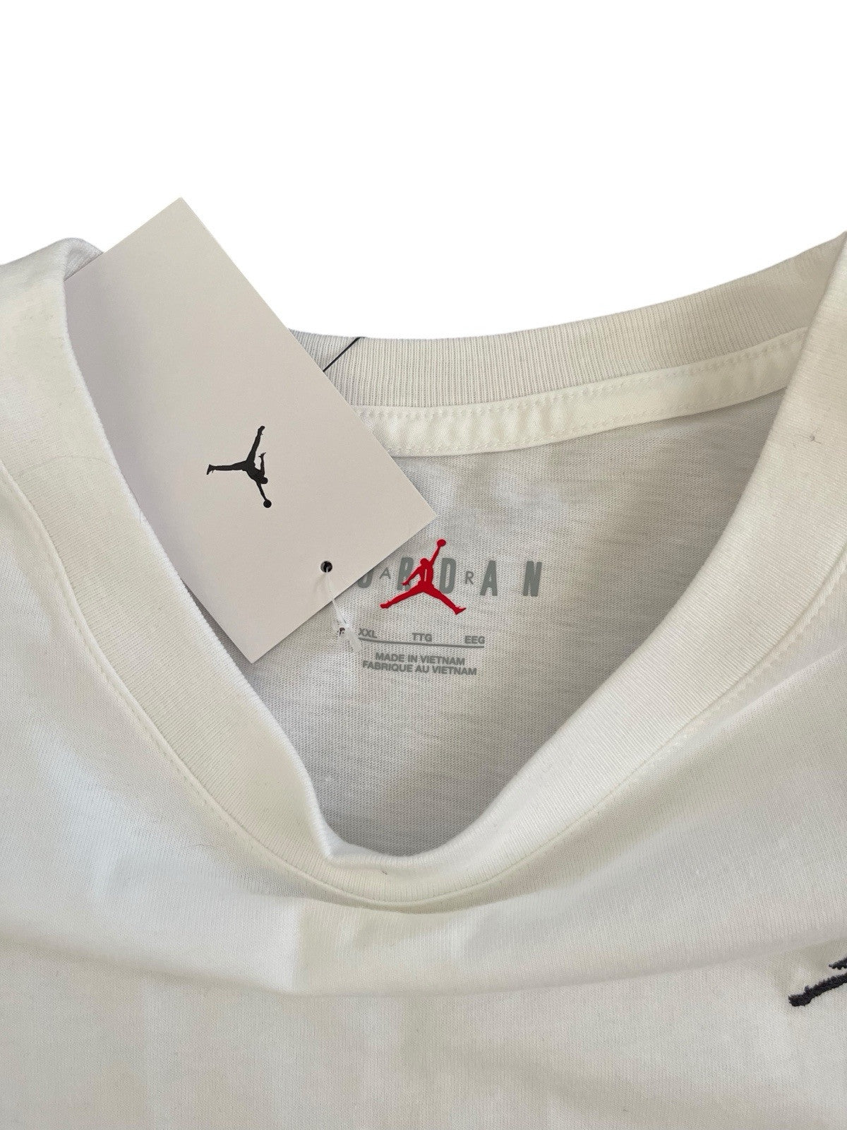 Jordan Nike Women’s White T-Shirt XXL 100% Cotton Loose Fit FN4500-101 NWT - Trendiez U ♥