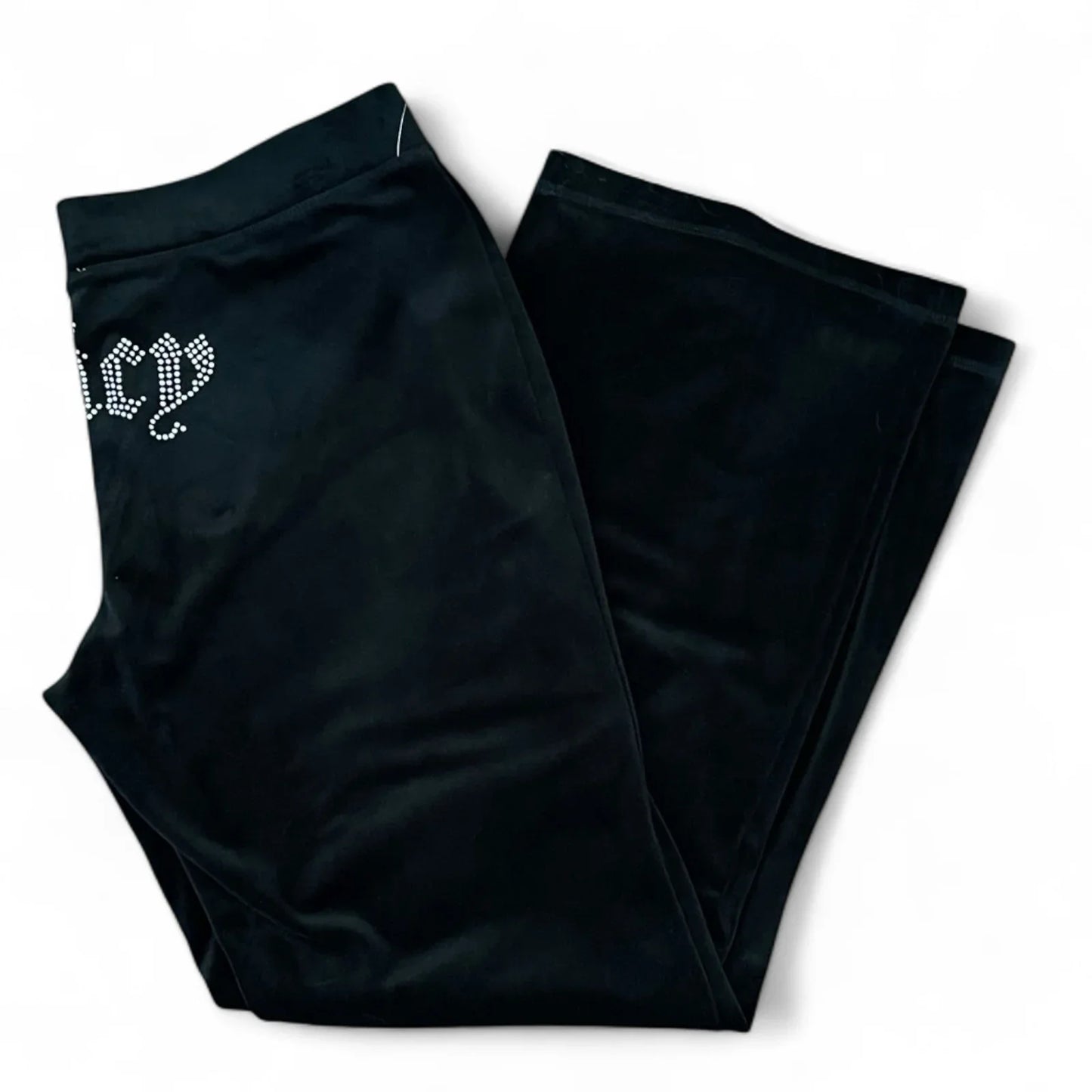 Juicy Couture Black Liquorice Velour Track Suit Tracksuit Set NWT $199 Womens L - Trendiez U ♥