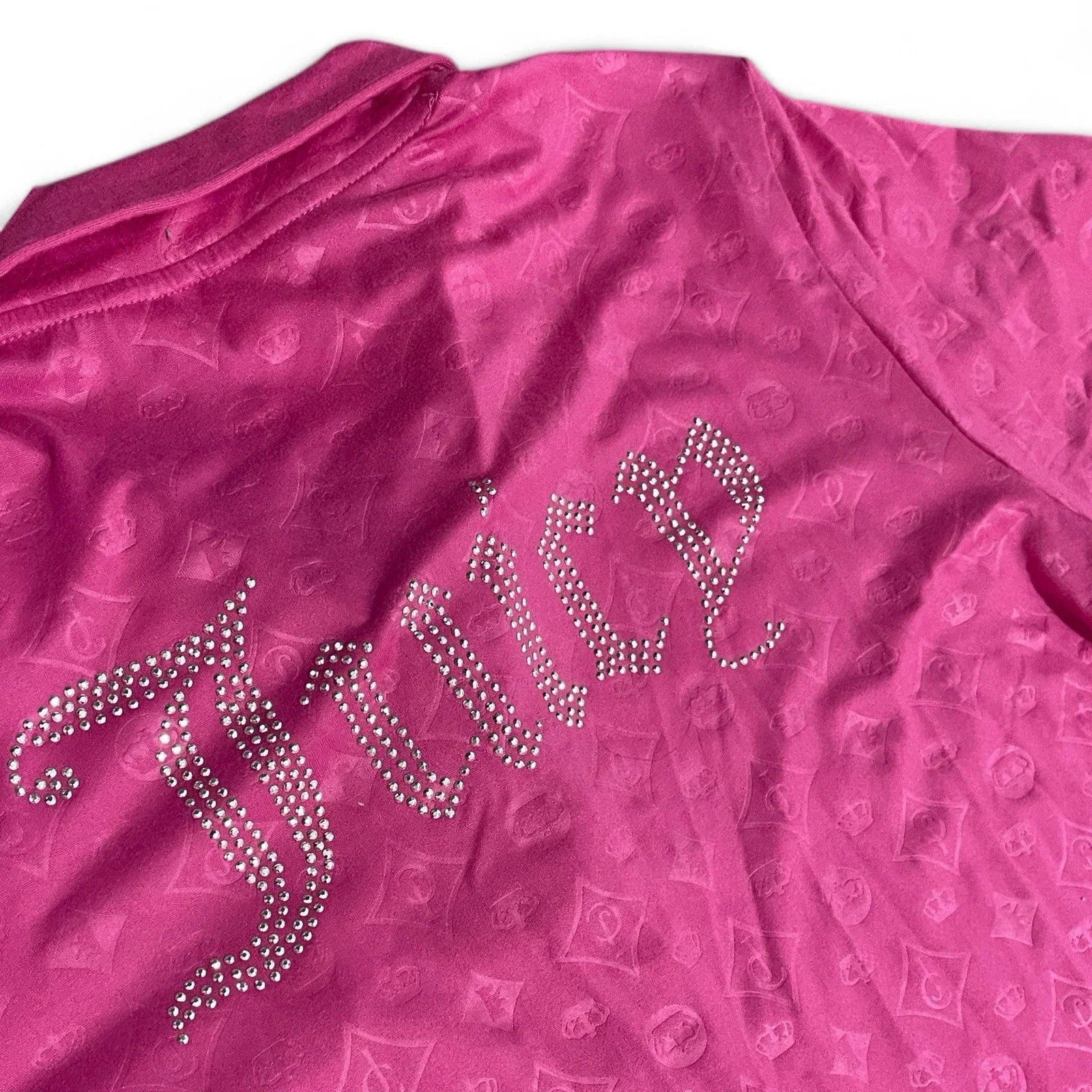 Juicy Couture Hot Pink Rhinestone Logo Pajama Set Size Large - Trendiez U ♥