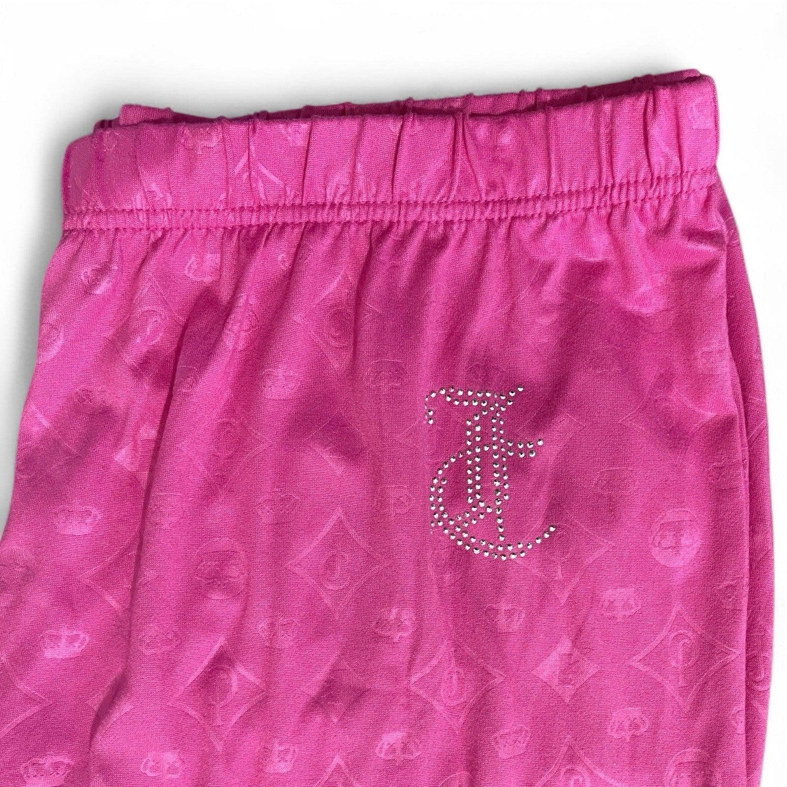 Juicy Couture Hot Pink Rhinestone Logo Pajama Set Size Large - Trendiez U ♥