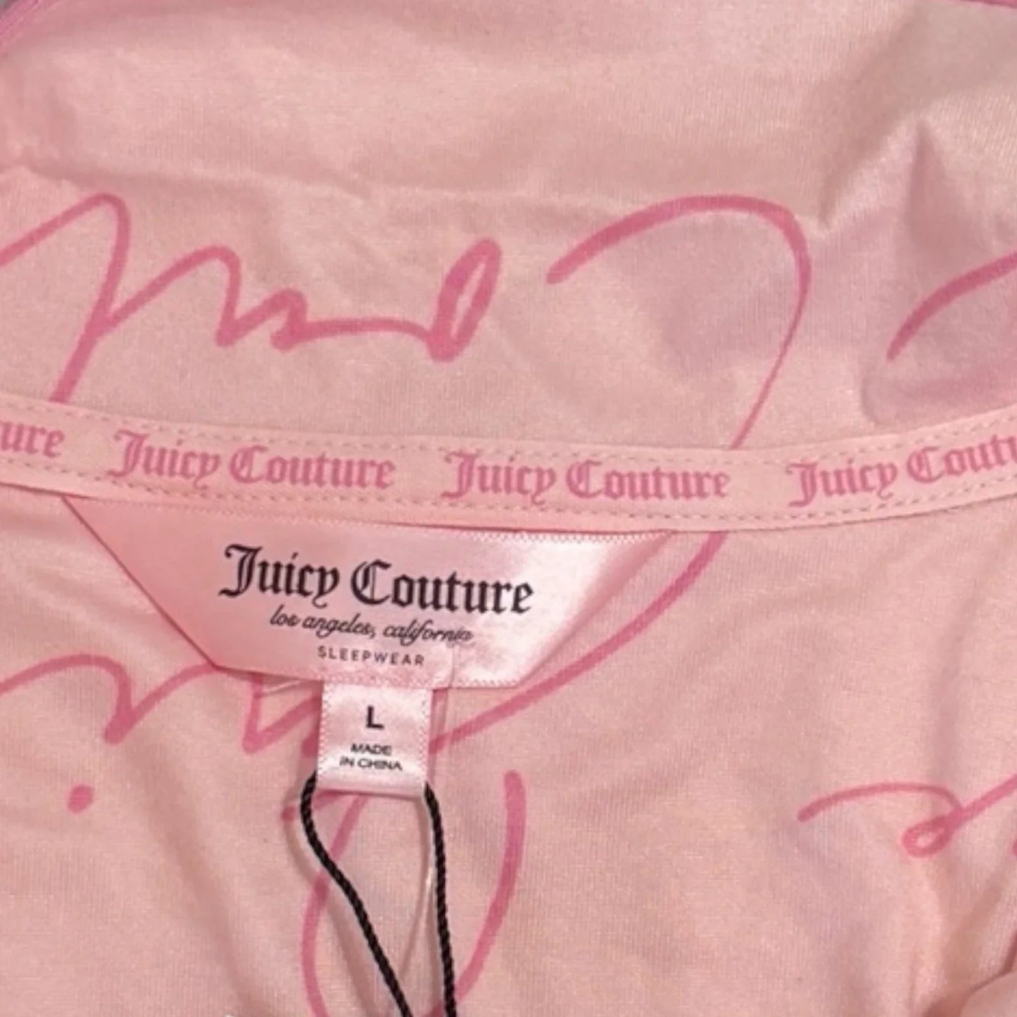 Juicy Couture Women’s Sleepwear Set – Large Pink Logo Print - Trendiez U ♥