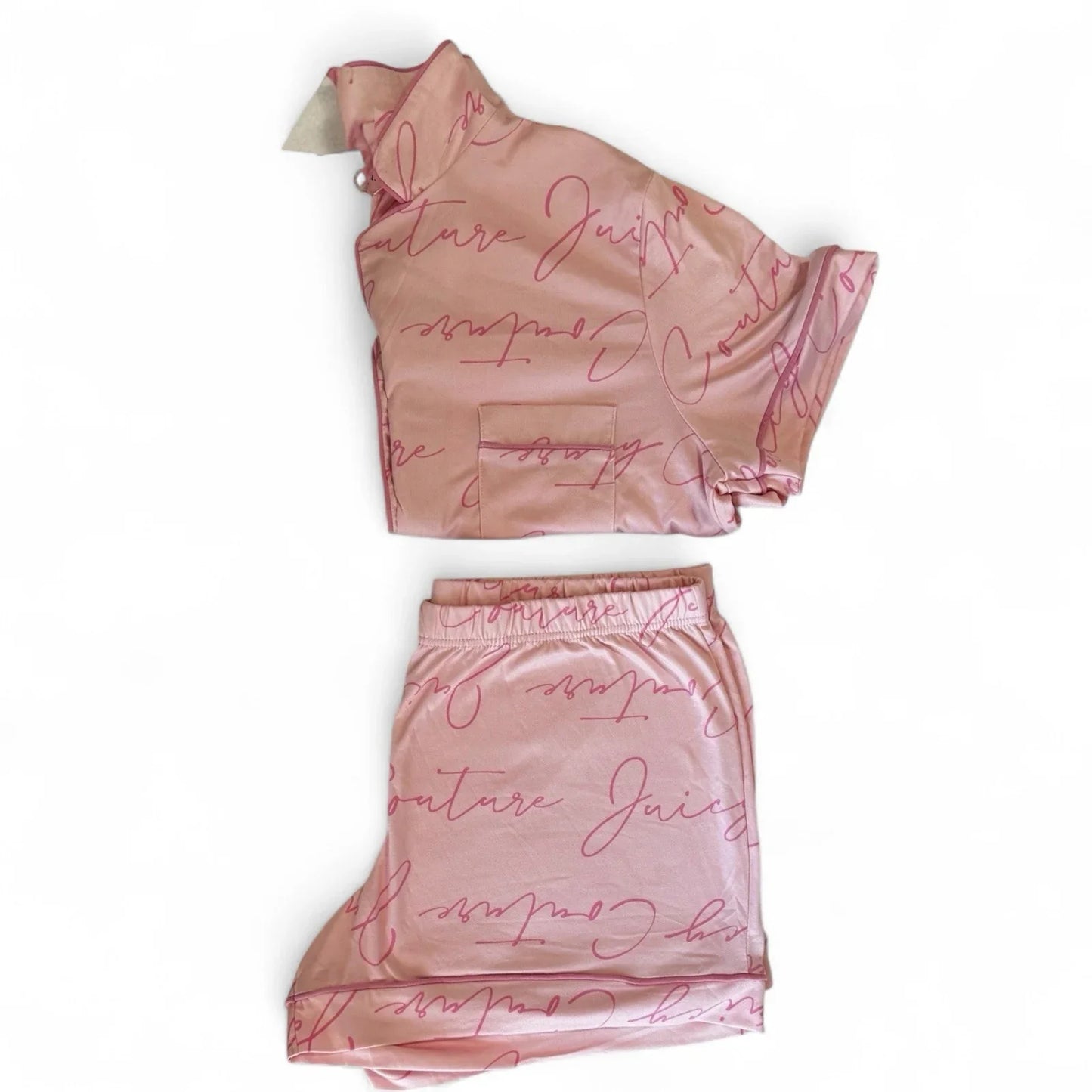Juicy Couture Women’s Sleepwear Set – Large Pink Logo Print - Trendiez U ♥