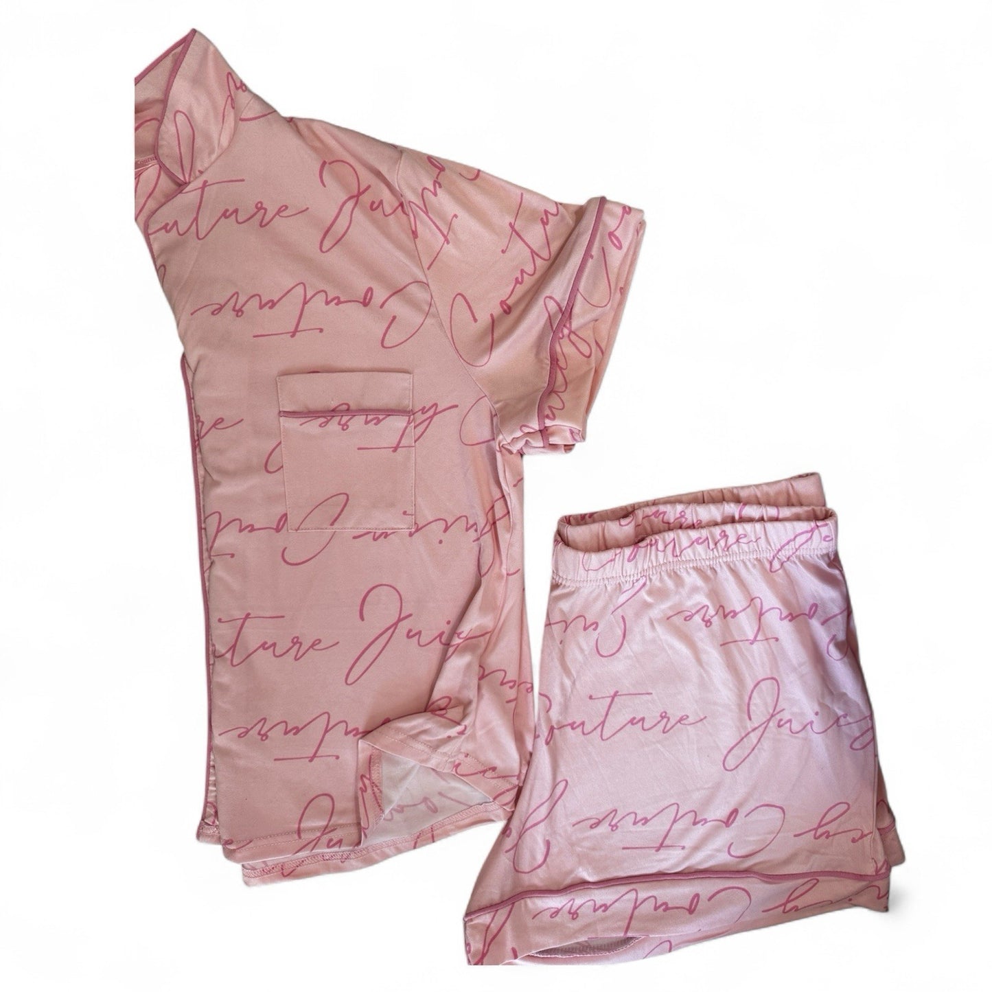 Juicy Couture Women’s Sleepwear Set – Large Pink Logo Print - Trendiez U ♥