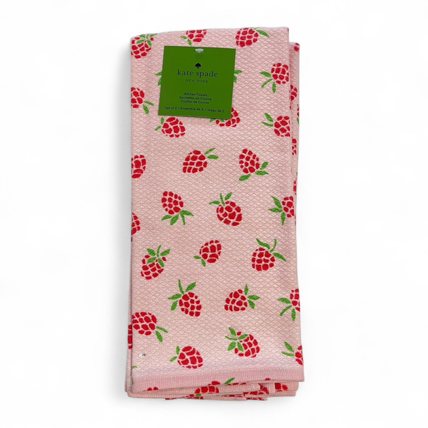 Kate Spade Kitchen Dish Towels – 2-Pack Strawberry Print, 100% Cotton - Trendiez U ♥