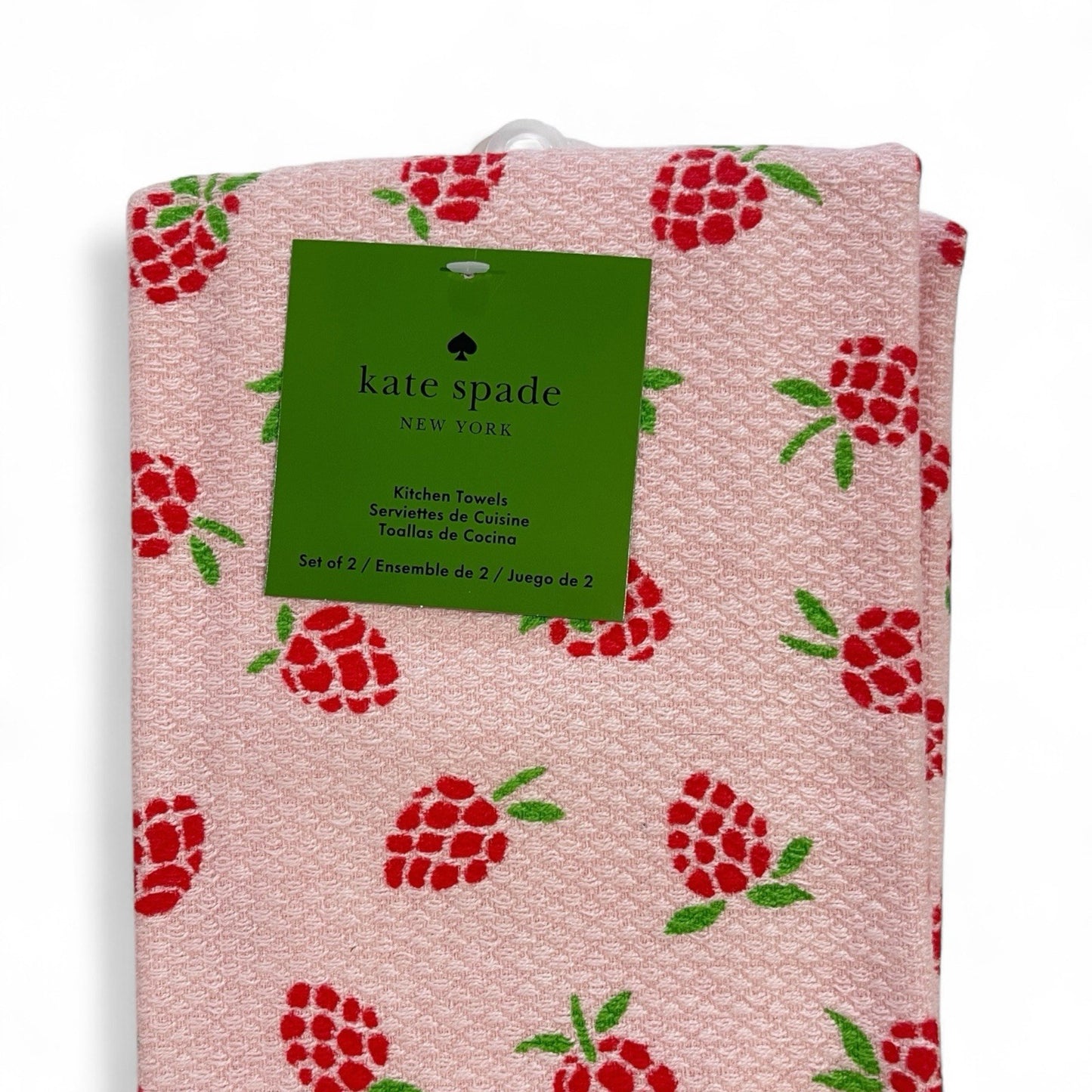 Kate Spade Kitchen Dish Towels – 2-Pack Strawberry Print, 100% Cotton - Trendiez U ♥