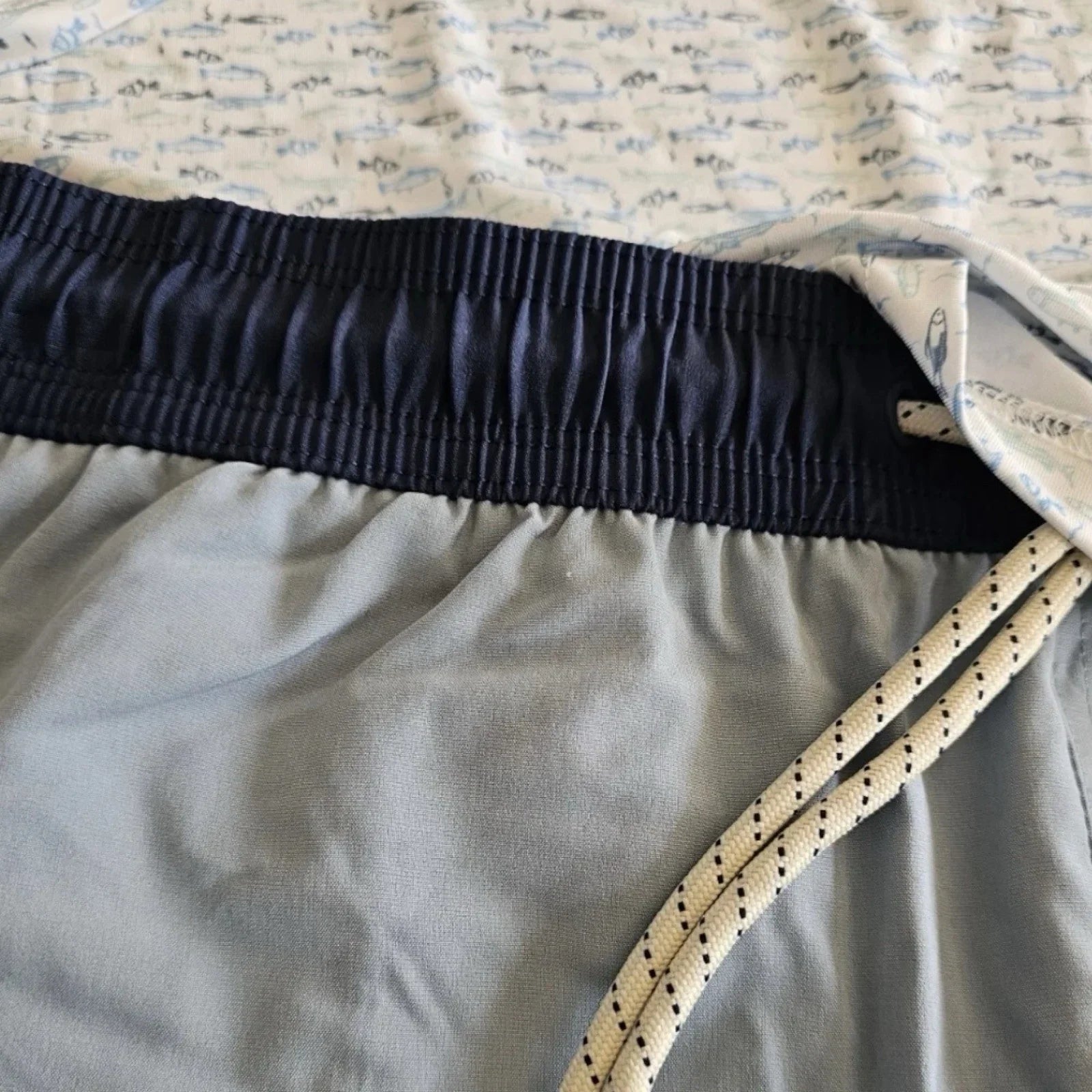 Laguna Men’s Activewear Set – Swim Shorts & Polo, Fish Print XL - Trendiez U ♥