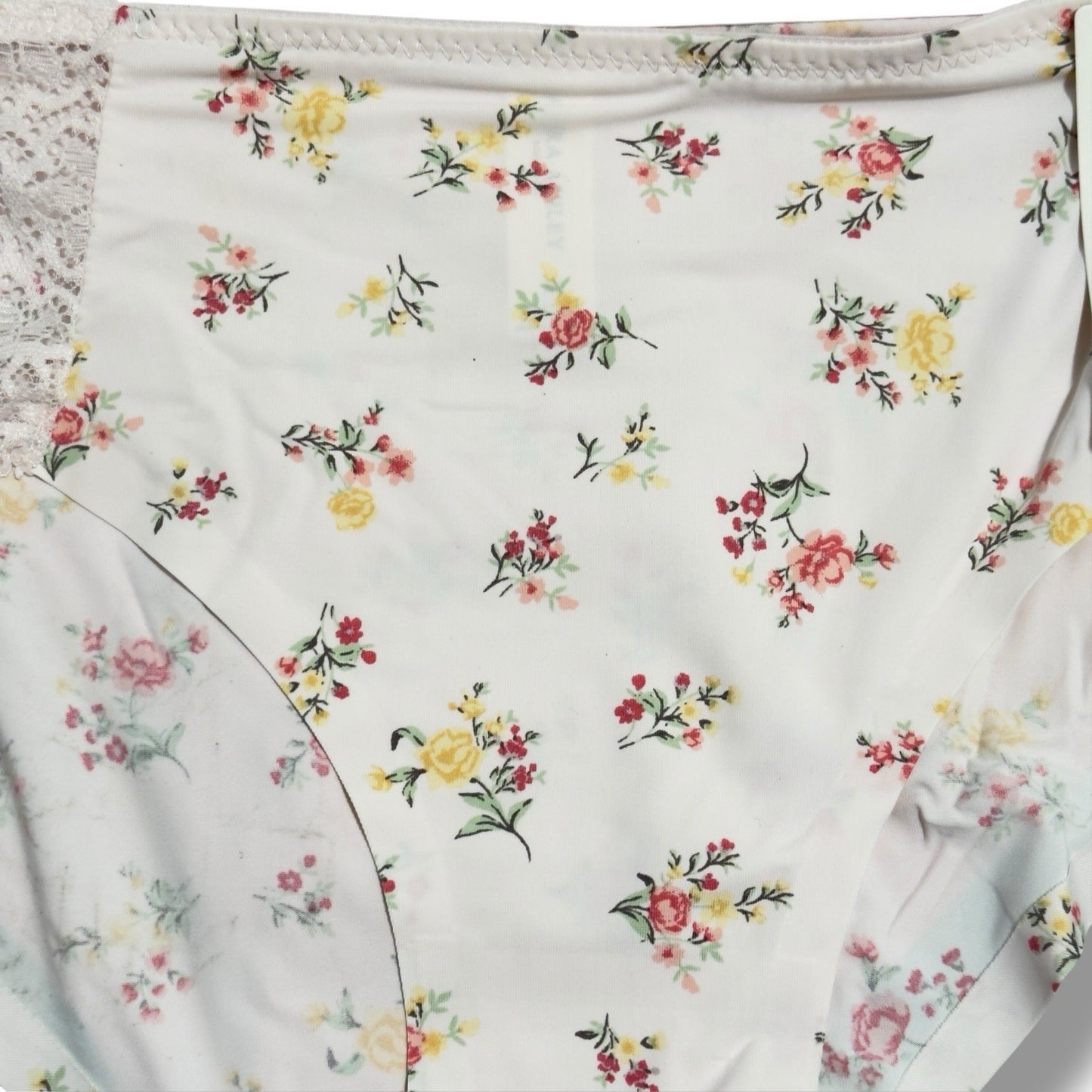 Laura Ashley Women’s Lace Panties – 5-Pair Floral Nylon Blend, Size Large - Trendiez U ♥