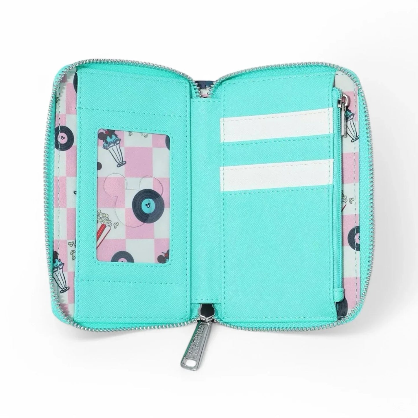 Loungefly Mickey & Minnie Date Night Drive-In Zip Around Wallet NEW! - Trendiez U ♥