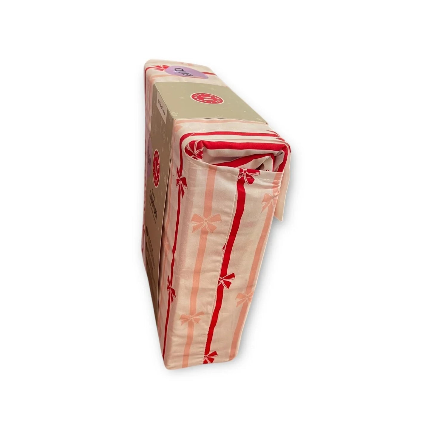 Martha Stewart 4pc Bows and Ribbons Christmas Queen Sheet Set 100% Cotton NWT - Trendiez U ♥