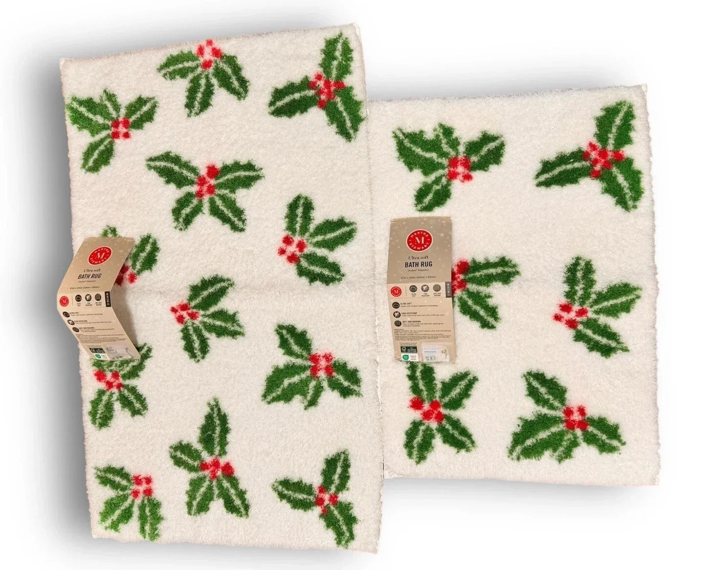 Martha Stewart Christmas Bathroom Mat Set – 2 Piece Anti-Skid - Trendiez U ♥