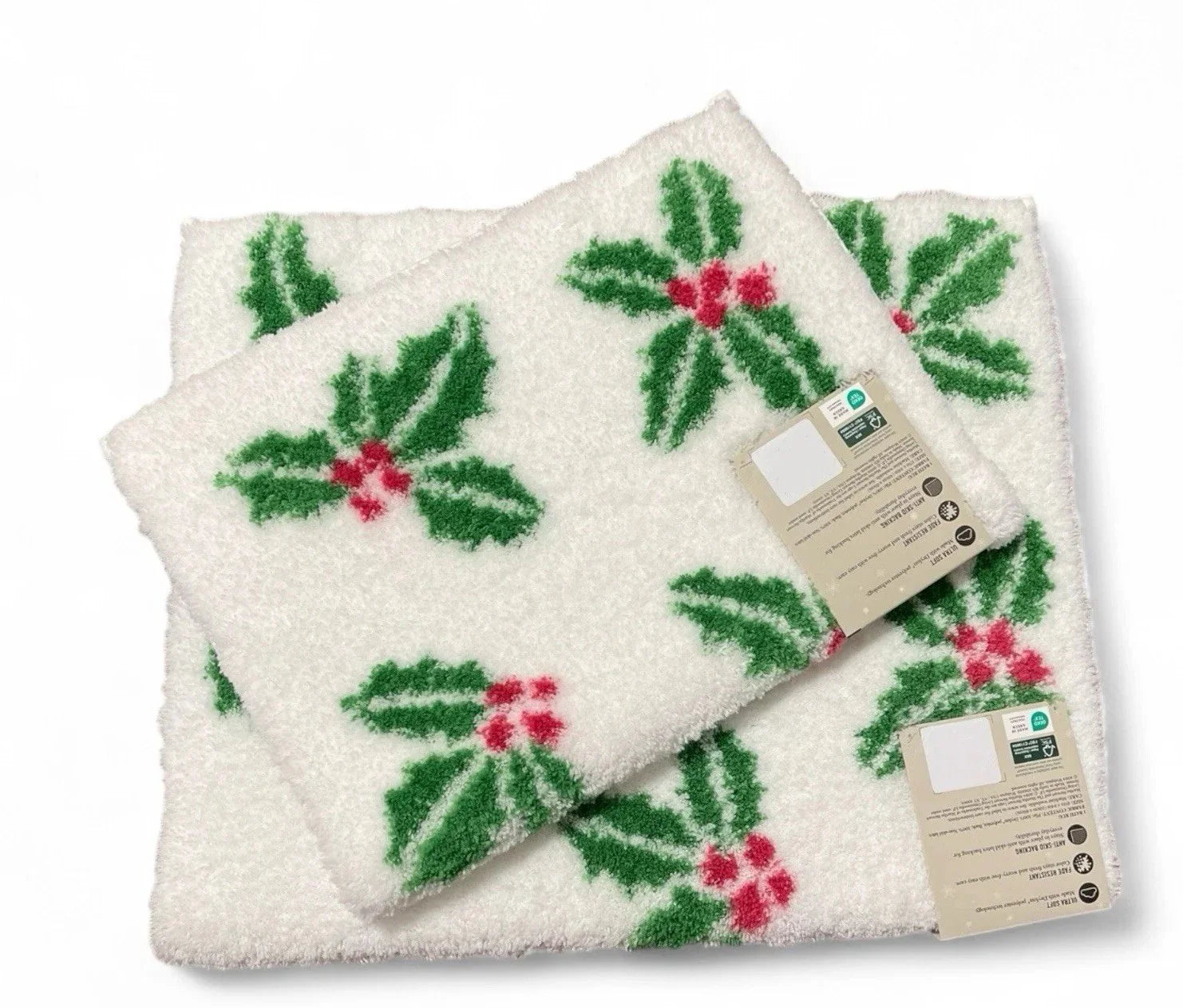 Martha Stewart Christmas Bathroom Mat Set – 2 Piece Anti-Skid - Trendiez U ♥