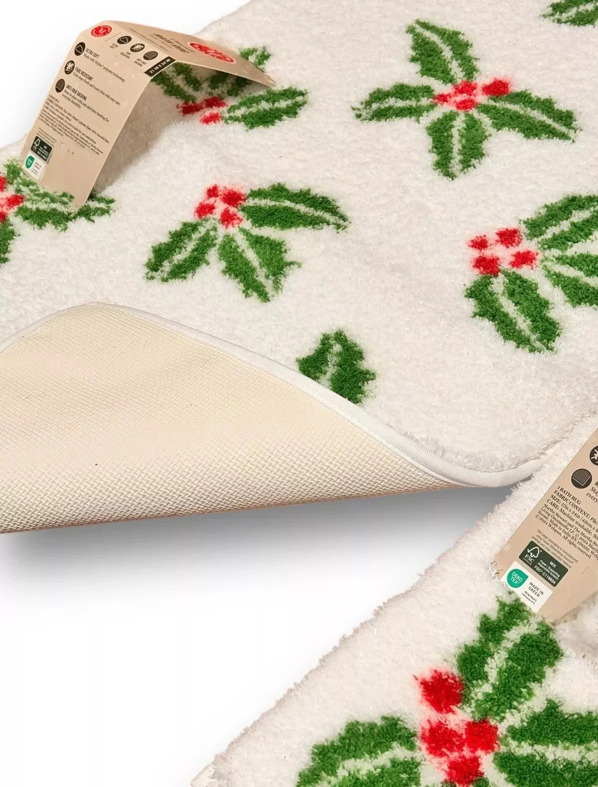 Martha Stewart Christmas Bathroom Mat Set – 2 Piece Anti-Skid - Trendiez U ♥