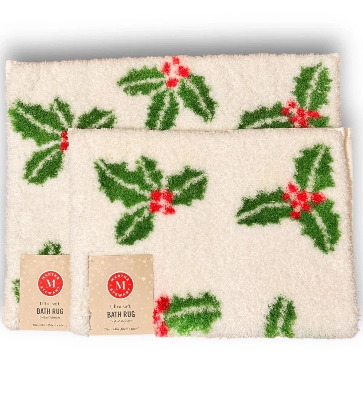 Martha Stewart Christmas Bathroom Mat Set – 2 Piece Anti-Skid - Trendiez U ♥