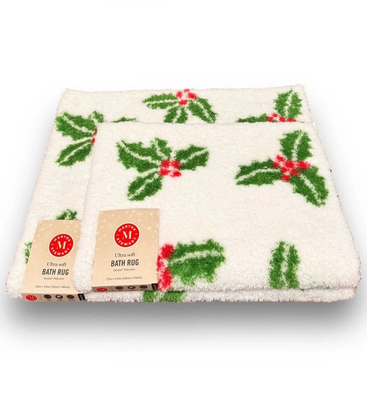 Martha Stewart Christmas Bathroom Mat Set – 2 Piece Anti-Skid - Trendiez U ♥
