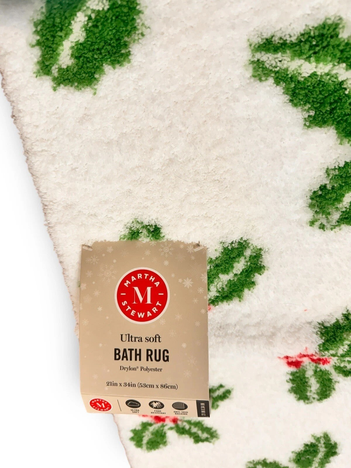 Martha Stewart Christmas Bathroom Mat Set – 2 Piece Anti-Skid - Trendiez U ♥