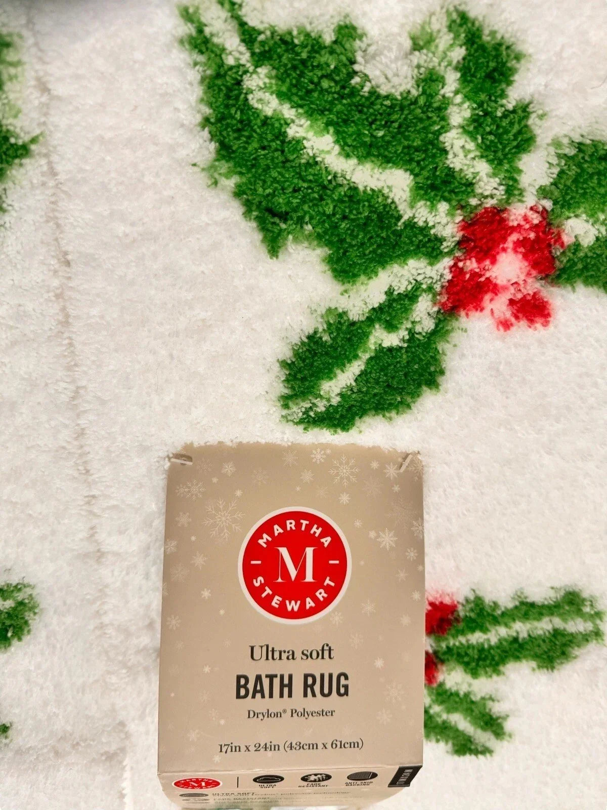 Martha Stewart Christmas Bathroom Mat Set – 2 Piece Anti-Skid - Trendiez U ♥