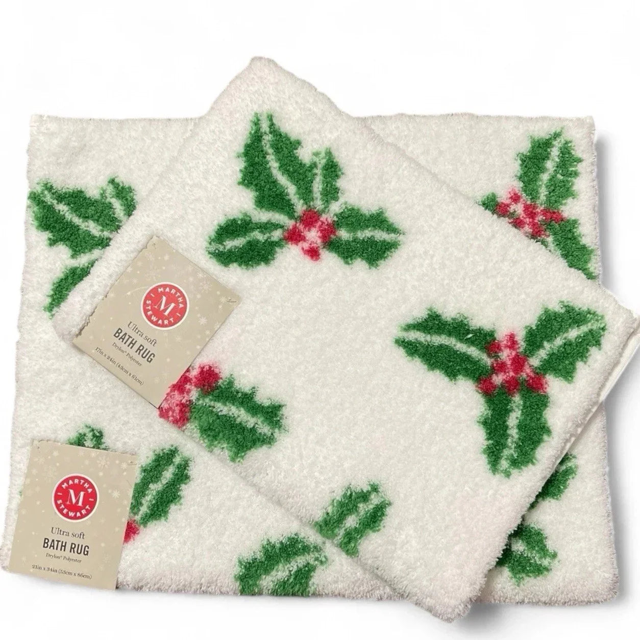 Martha Stewart Christmas Bathroom Mat Set – 2 Piece Anti-Skid - Trendiez U ♥
