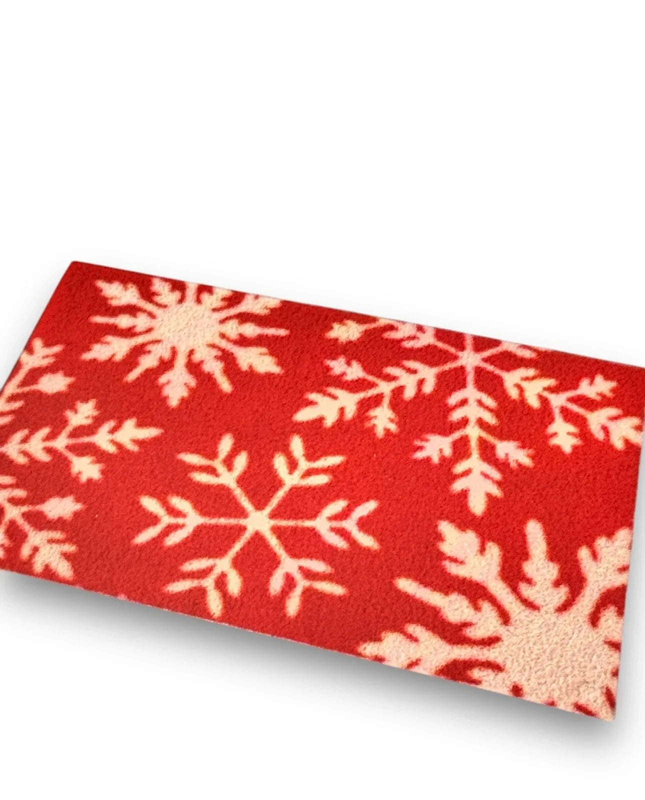 MARTHA STEWART CHRISTMAS RED SNOWFLAKE ULTRA SOFT BATH RUG CARPET,FLOOR MAT - Trendiez U ♥