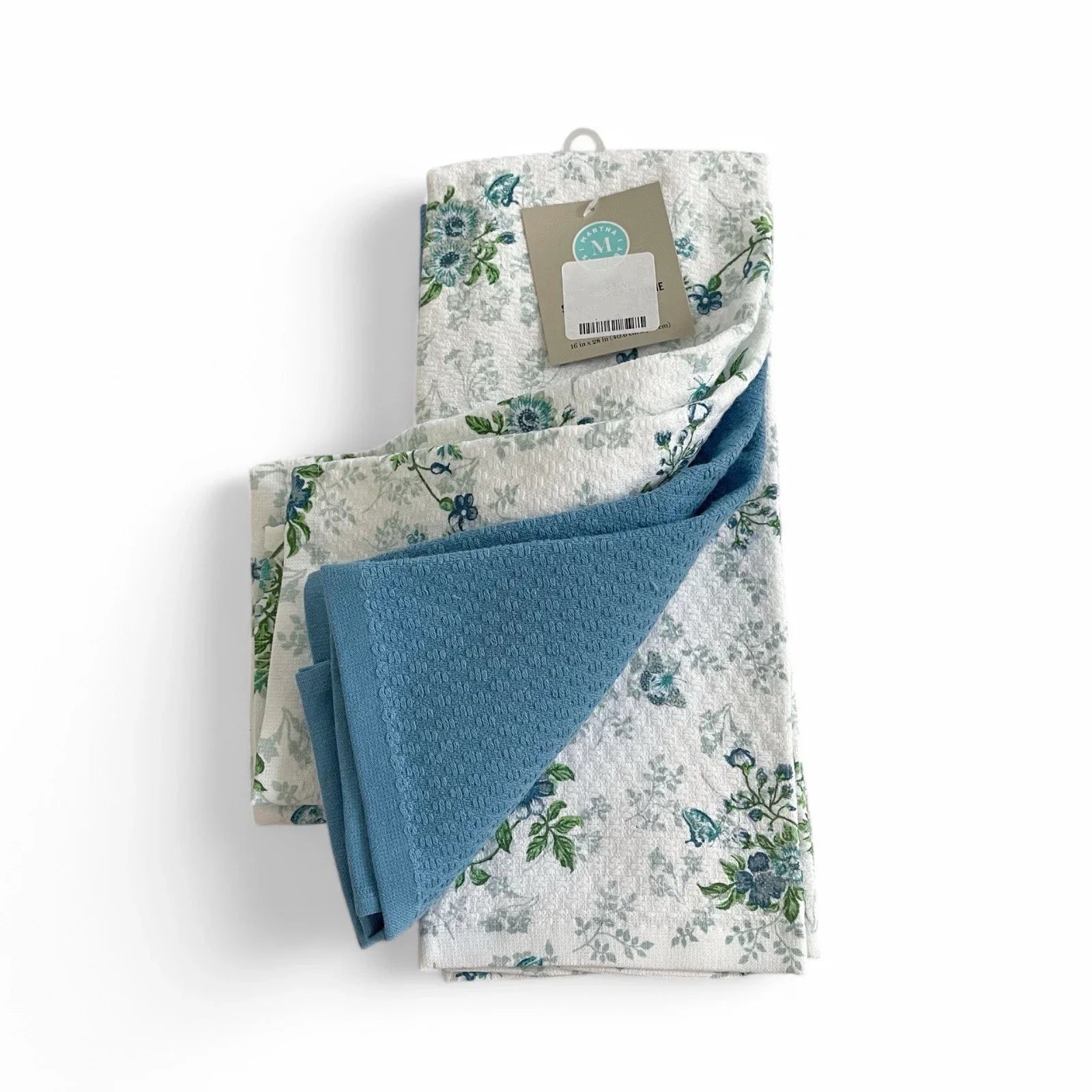 Martha Stewart Dual Purpose Floral Kitchen Towel Set Of 3 Spring Easter Decor - Trendiez U ♥