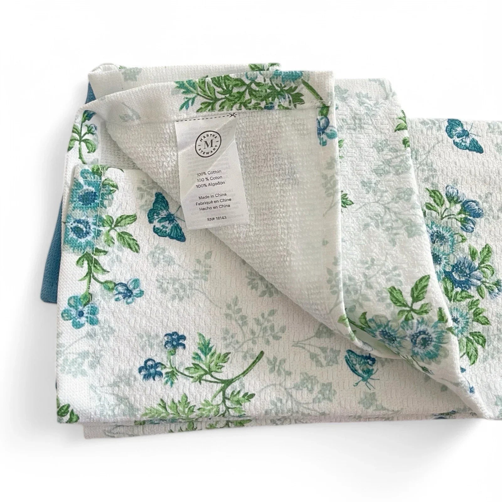 Martha Stewart Dual Purpose Floral Kitchen Towel Set Of 3 Spring Easter Decor - Trendiez U ♥