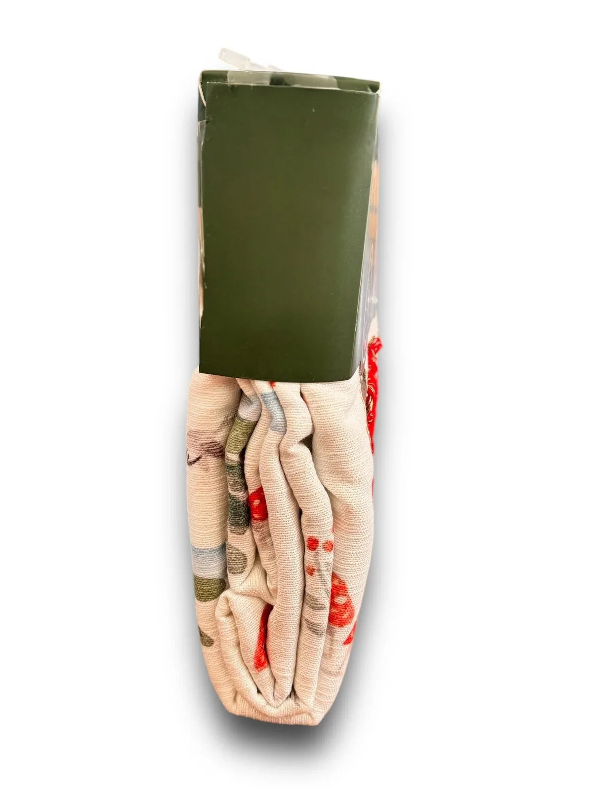 Martha Stewart Embroidered Holiday Bear Santa Heavy Fabric Shower Curtain 72x72 - Trendiez U ♥