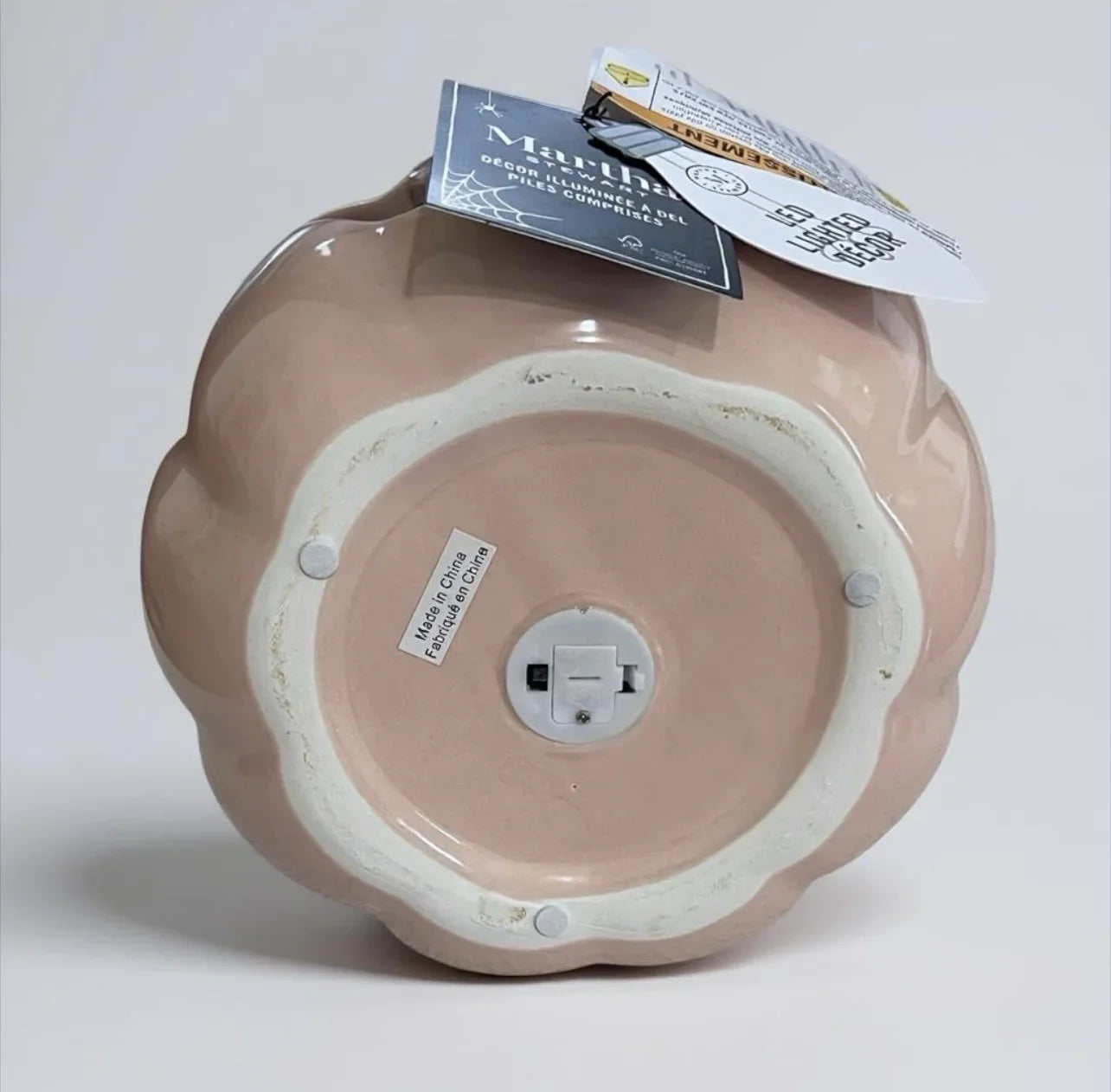 Martha Stewart Pink Halloween Jack-O’-Lantern – Ceramic LED Pumpkin - Trendiez U ♥