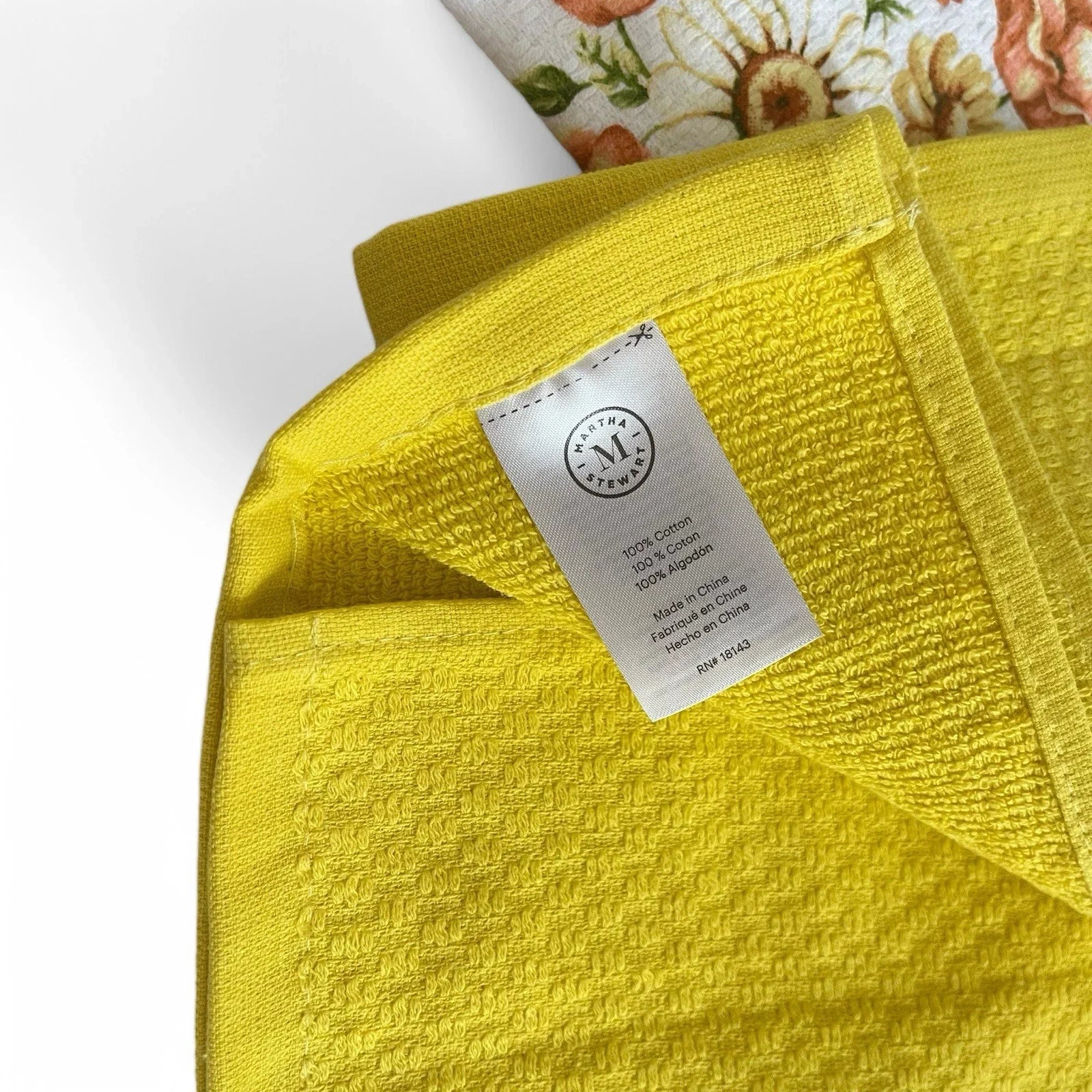 Martha Stewart Spring Floral Kitchen Towel Set Of 3 100% Cotton Dual Purpose - Trendiez U ♥