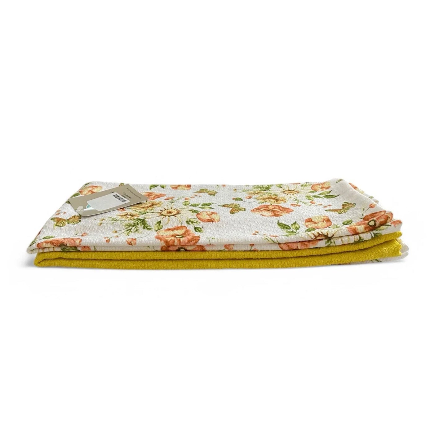 Martha Stewart Spring Floral Kitchen Towel Set Of 3 100% Cotton Dual Purpose - Trendiez U ♥