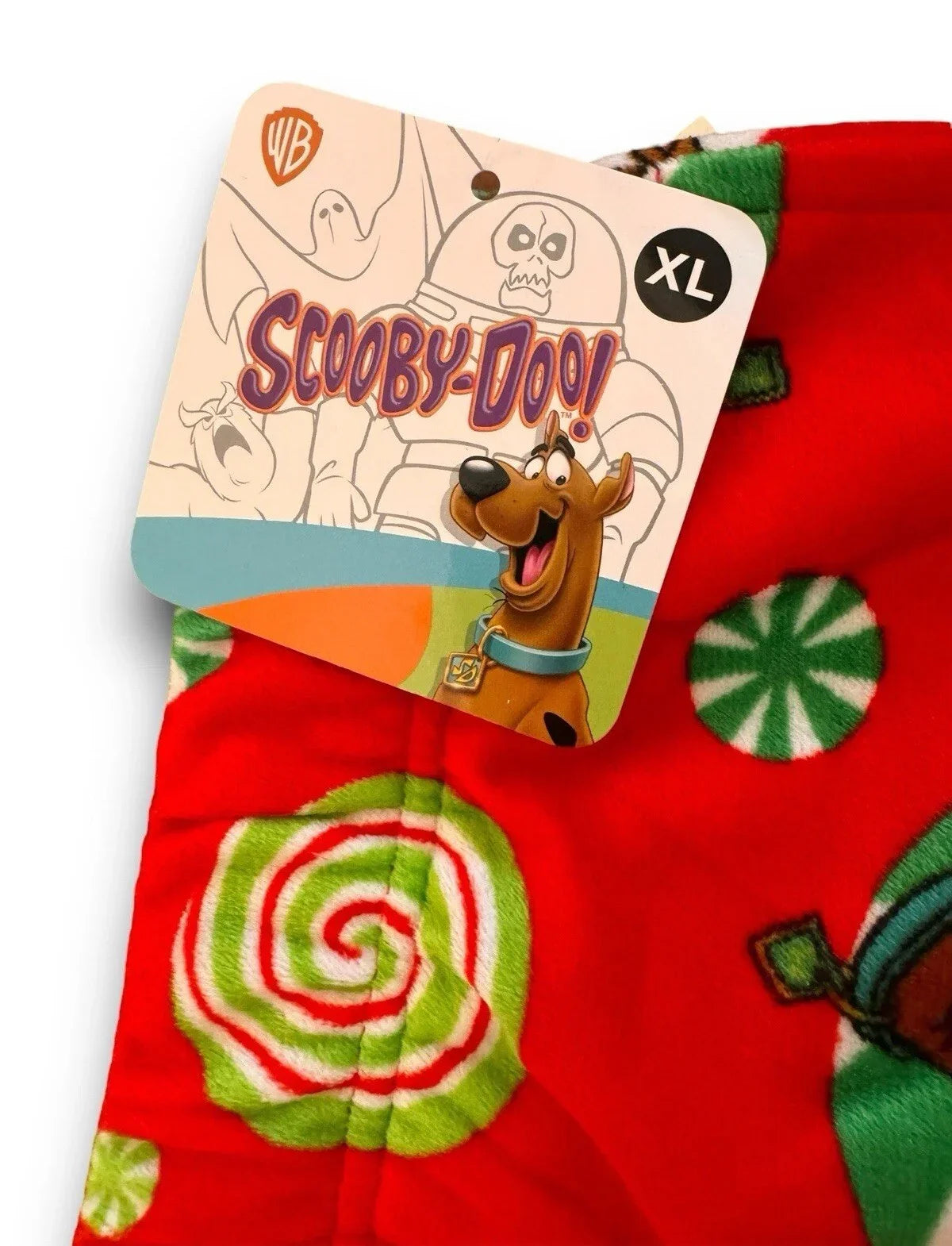 Mens Scooby Doo Christmas Santa Hat Fleece Lounge Pajama Pants Size XL NEW - Trendiez U ♥