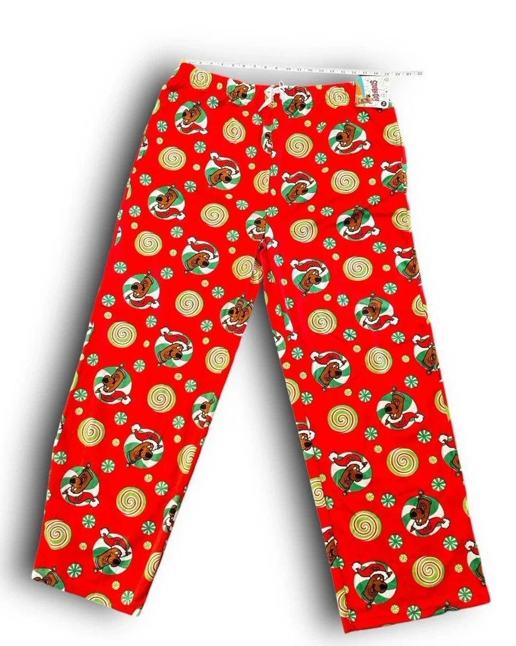 Mens Scooby Doo Christmas Santa Hat Fleece Lounge Pajama Pants Size XL NEW - Trendiez U ♥