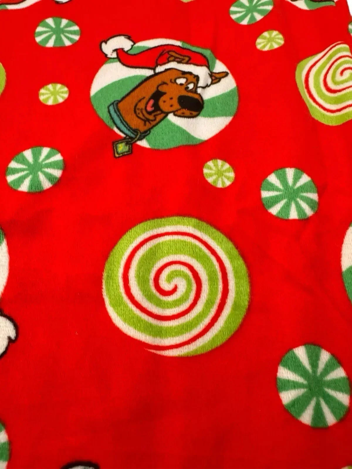 Mens Scooby Doo Christmas Santa Hat Fleece Lounge Pajama Pants Size XL NEW - Trendiez U ♥