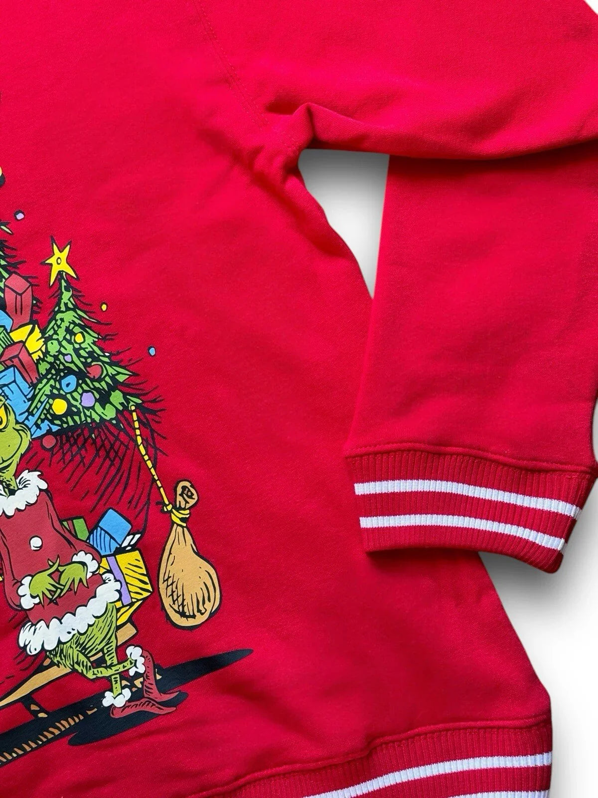 Merry Grinchmas Ugly Sweater Unisex Sweatshirt Grinch Red Soft Cozy Christmas XL - Trendiez U ♥