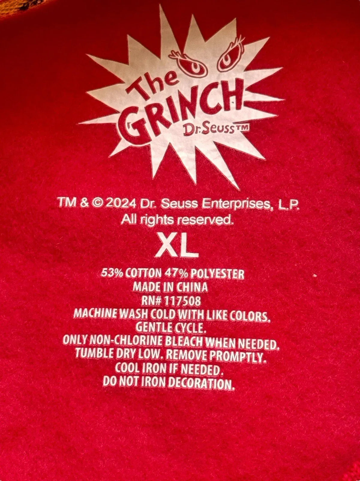 Merry Grinchmas Ugly Sweater Unisex Sweatshirt Grinch Red Soft Cozy Christmas XL - Trendiez U ♥
