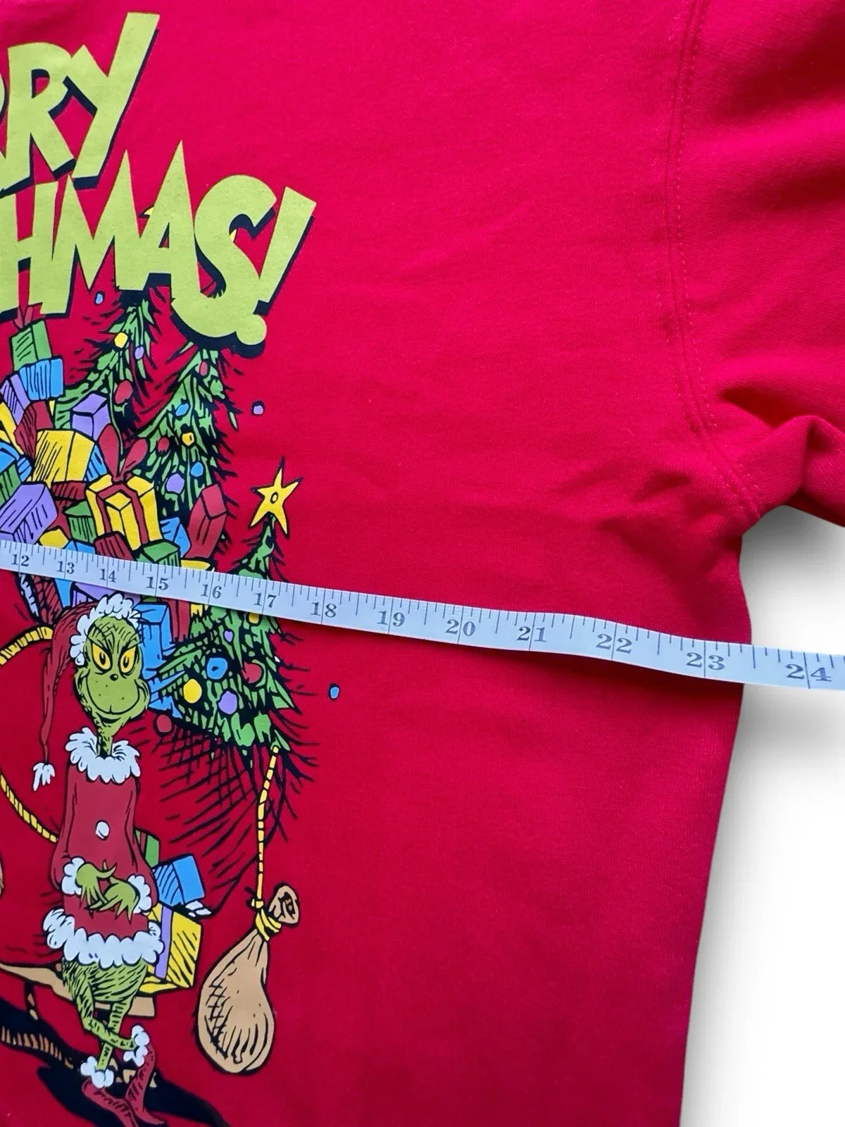 Merry Grinchmas Ugly Sweater Unisex Sweatshirt Grinch Red Soft Cozy Christmas XL - Trendiez U ♥