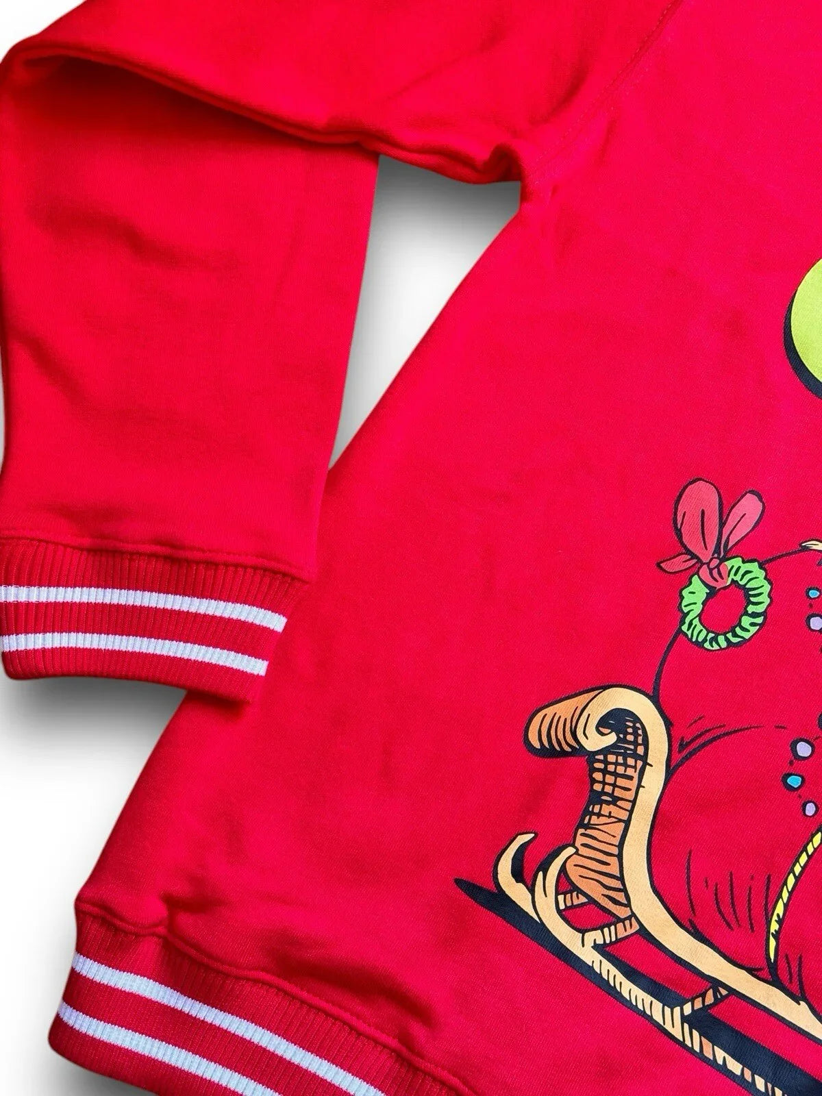 Merry Grinchmas Ugly Sweater Unisex Sweatshirt Grinch Red Soft Cozy Christmas XL - Trendiez U ♥