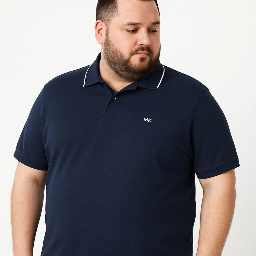 Michael Kors Men’s Polo Shirt – Navy Blue Short Sleeve - Trendiez U ♥