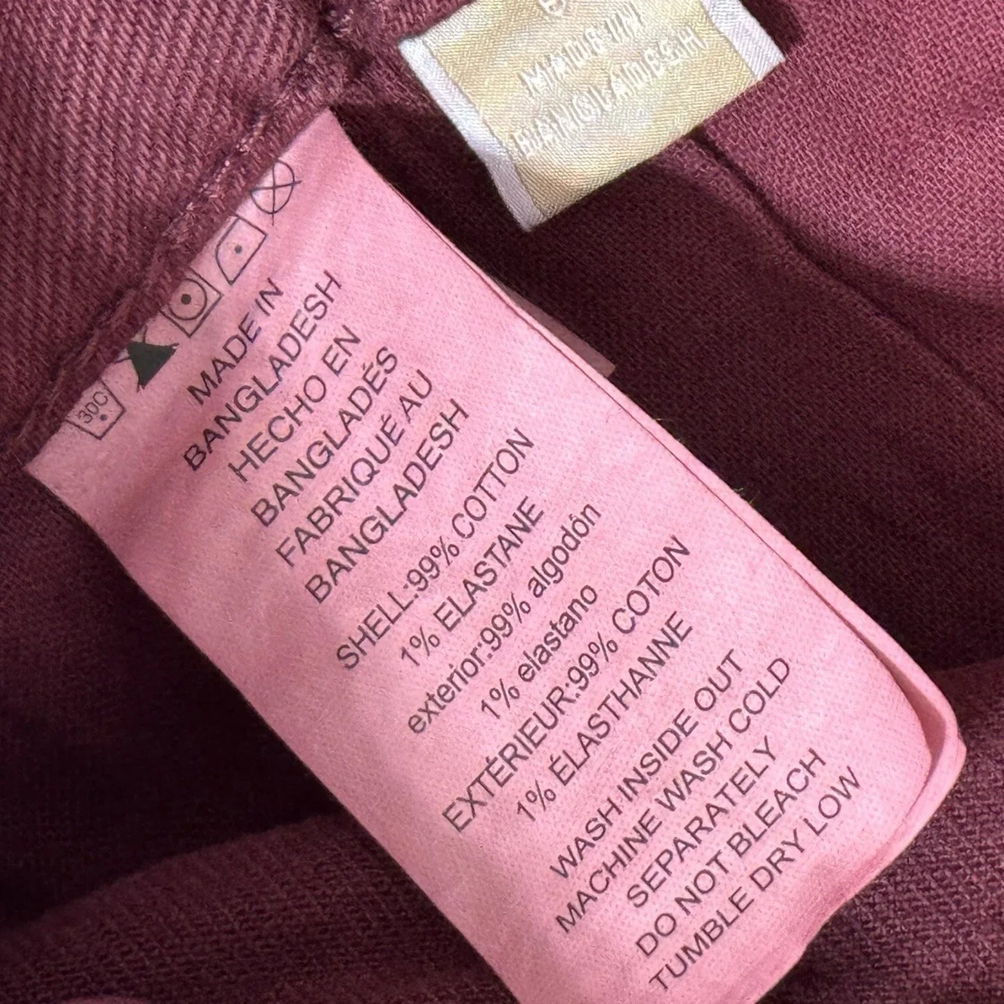 Michael Kors Women’s Selma Skinny Ankle Jeans – High-Rise Slim Fit, Red Burgundy, Size 6 - Trendiez U ♥