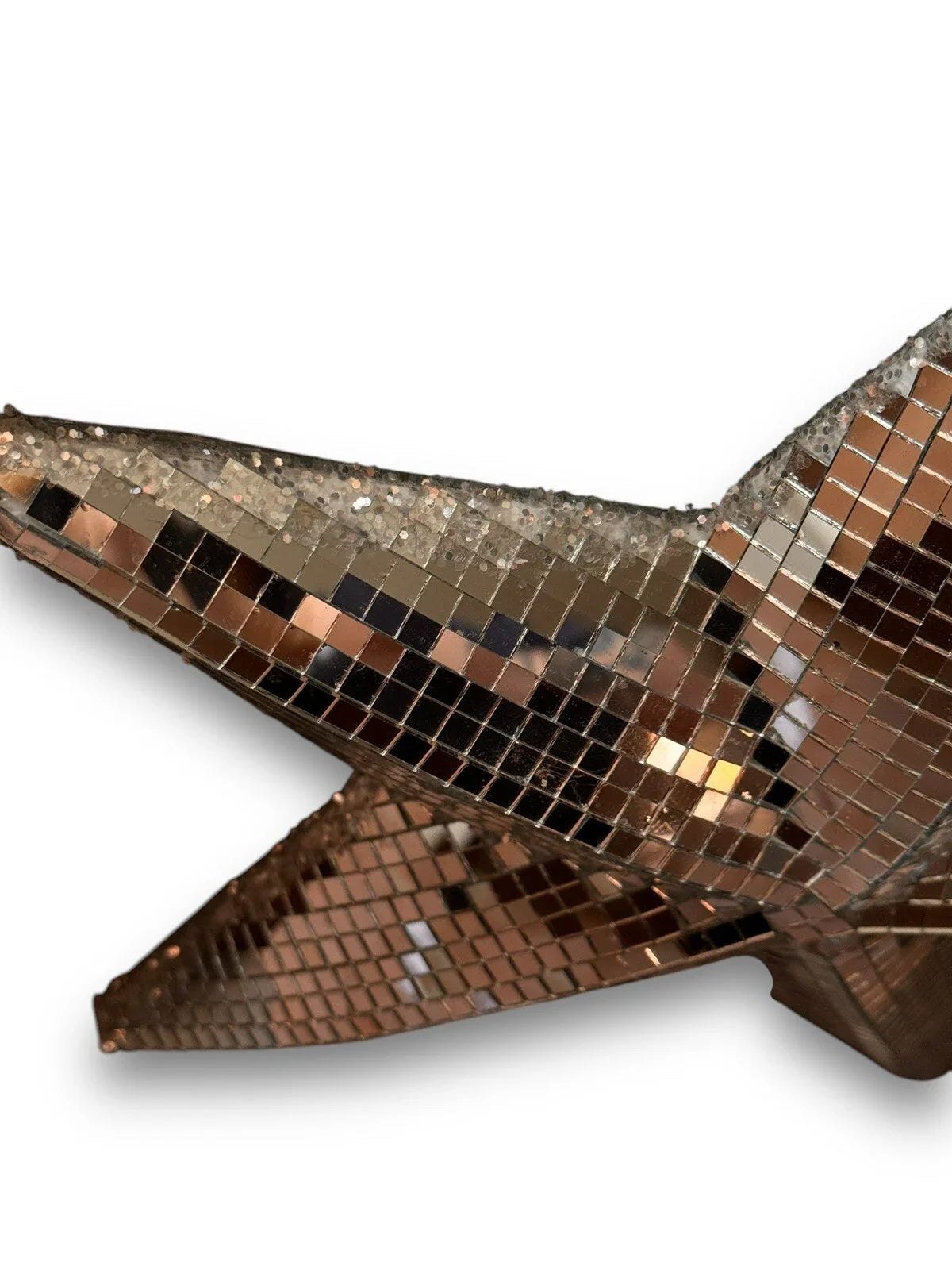 Mirrored Star Christmas Tree Topper Silver Reflective Holiday Martha Stewart - Trendiez U ♥