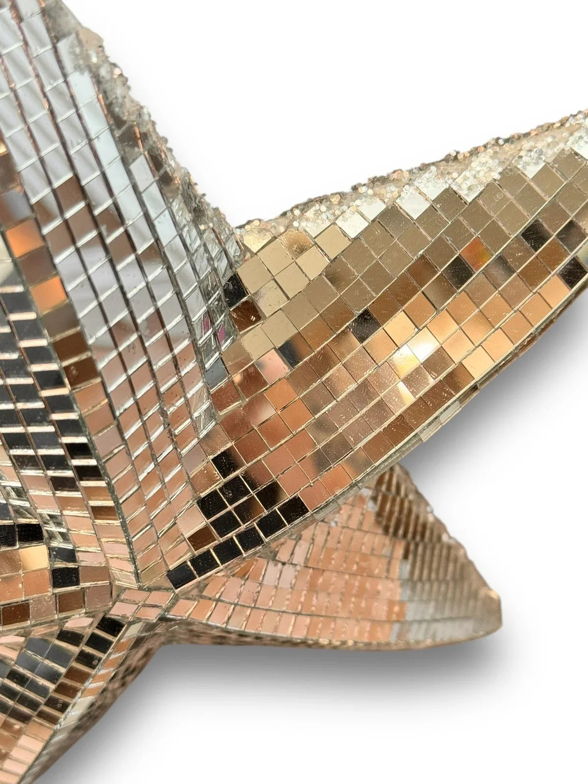 Mirrored Star Christmas Tree Topper Silver Reflective Holiday Martha Stewart - Trendiez U ♥